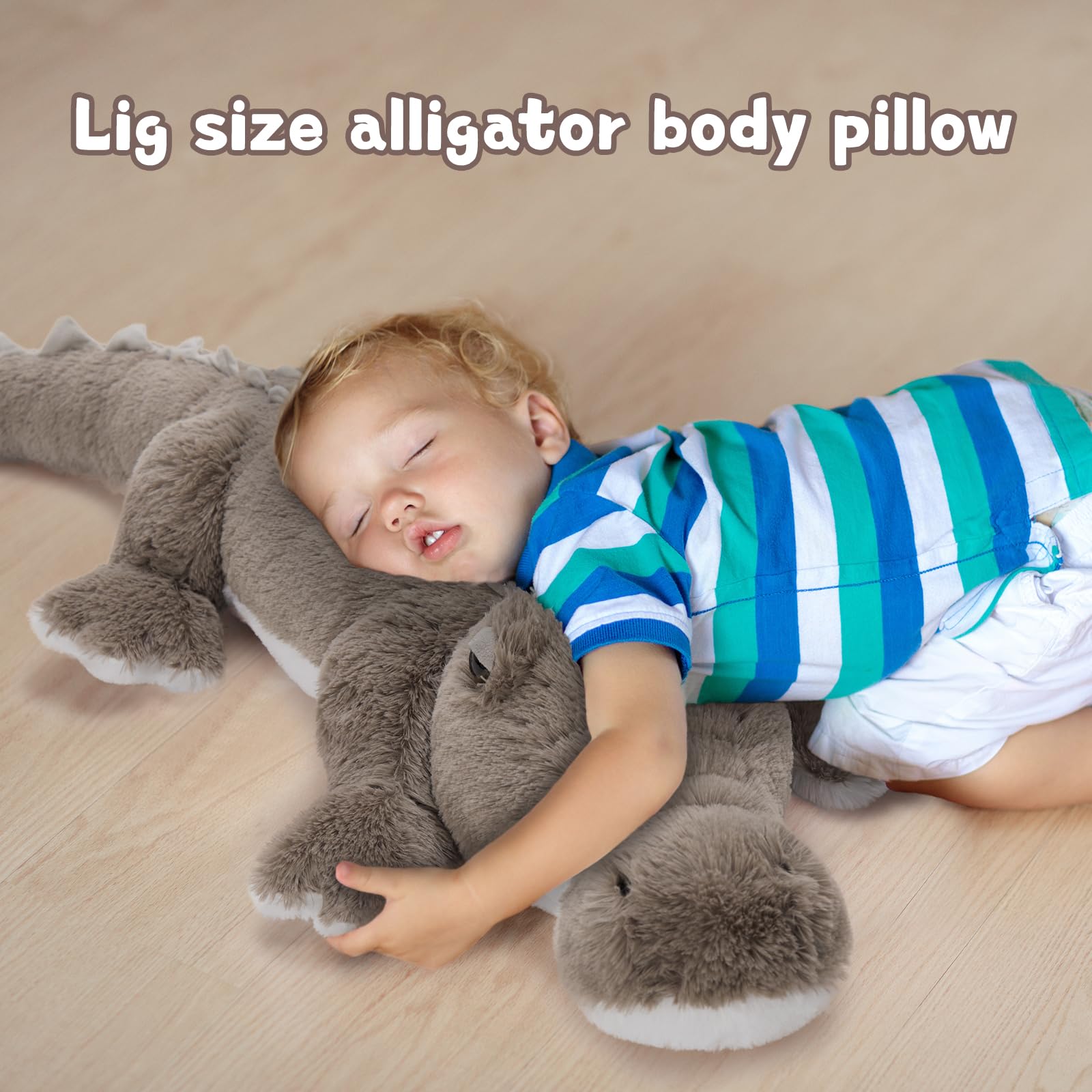 Foto 7 pulgar | Peluche Morismos Giant Coligator De 46 Pulgadas Para Niños - Venta Internacional.