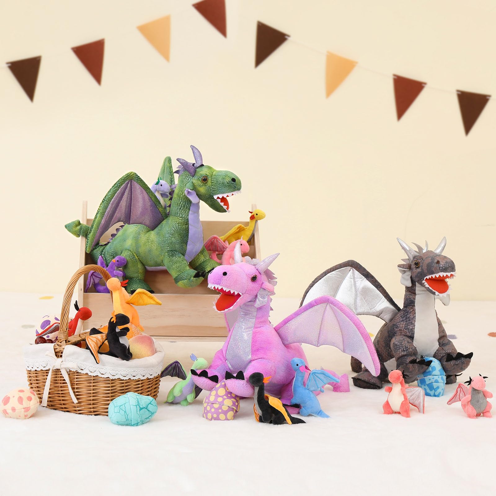 Foto 6 pulgar | Peluche De La Familia Maogolan Dragon Plush Family Con Bebés En Su Interior - Venta Internacional.