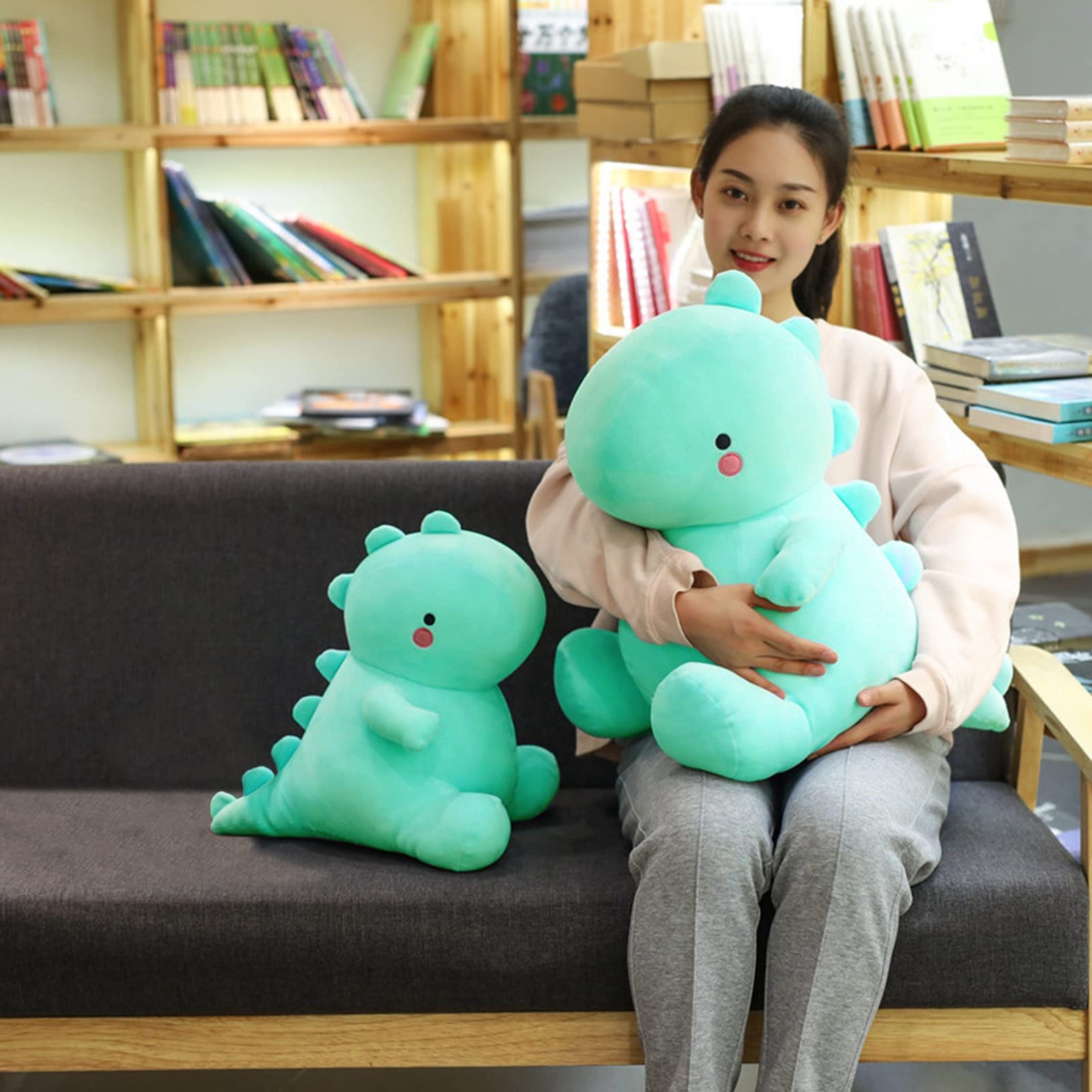 Foto 4 pulgar | Peluche Vhyhcy, Bonito Dinosaurio De Peluche, 50 Cm, Color Azul Claro - Venta Internacional.