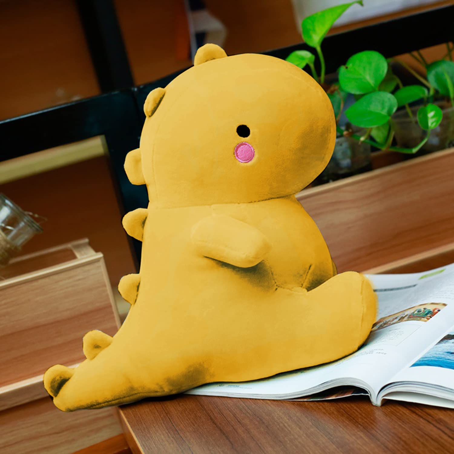 Foto 3 pulgar | Peluche Vhyhcy, Bonito Dinosaurio De Peluche, 50 Cm, Amarillo - Venta Internacional.