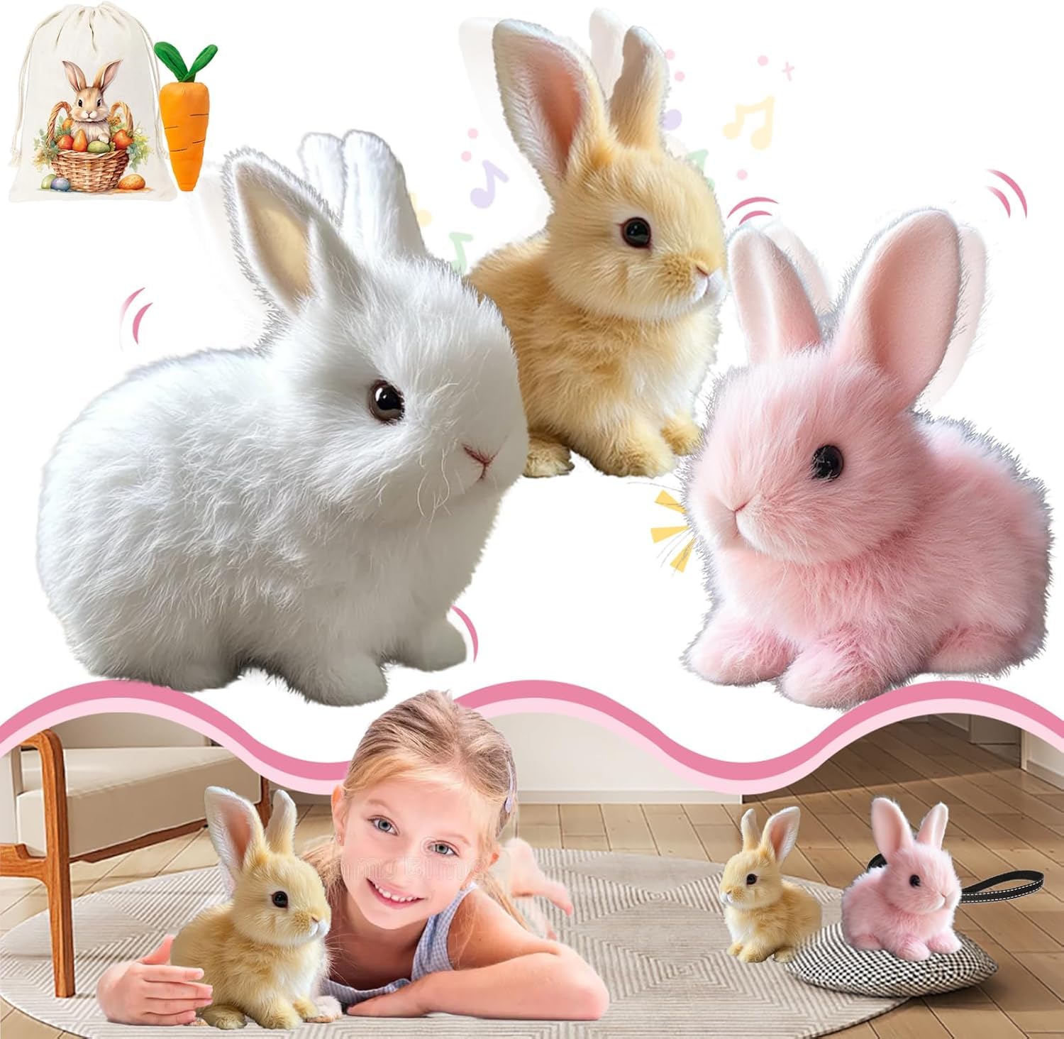 Toy Bunny Bunby My Realistic Wollera Horizons Interactive - Venta Internacional.