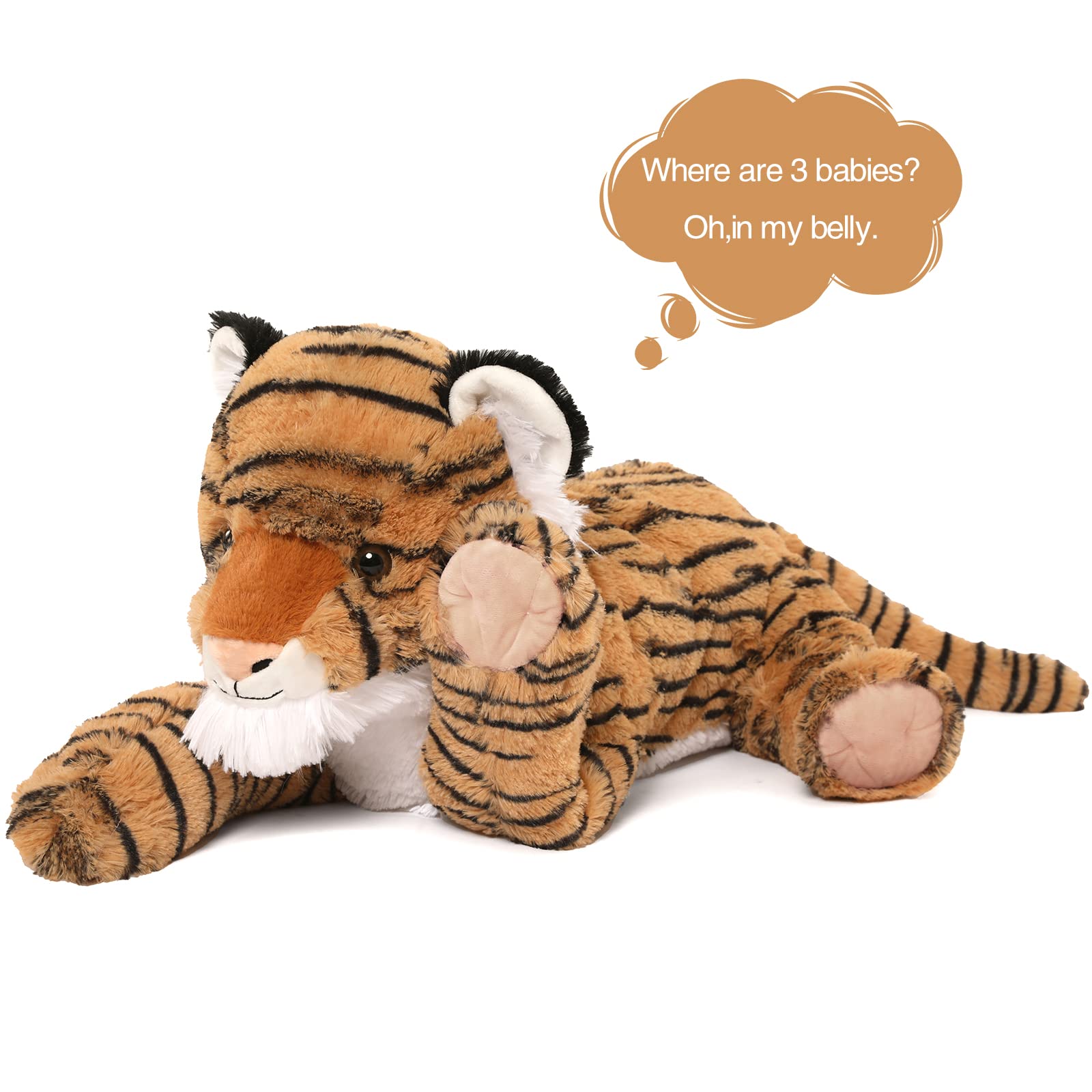 Foto 5 pulgar | Set De Peluche Maogolan Tiger Con 3 Cachorros De Peluche De 50 Cm - Venta Internacional.