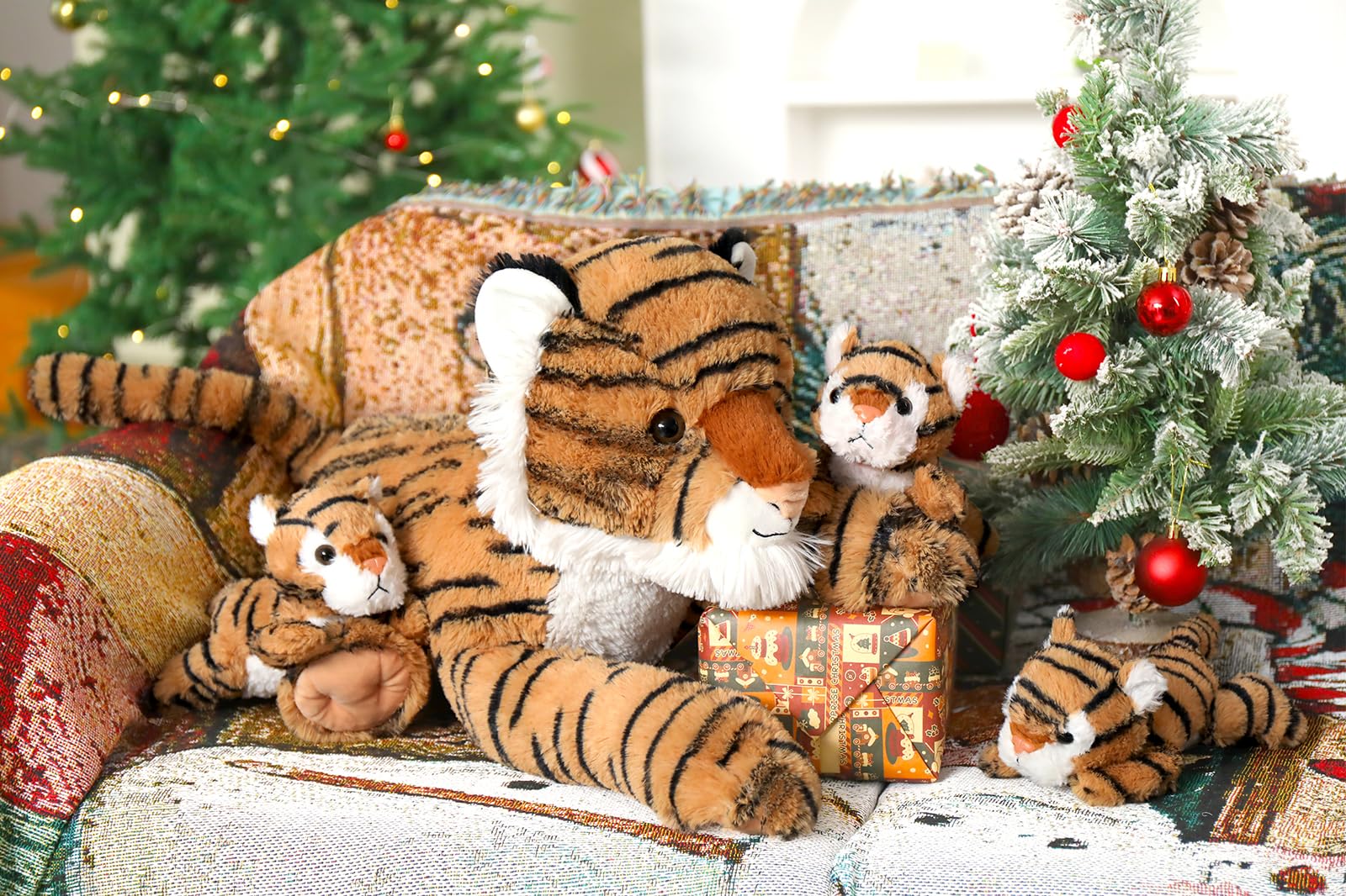 Foto 7 pulgar | Set De Peluche Maogolan Tiger Con 3 Cachorros De Peluche De 50 Cm - Venta Internacional.