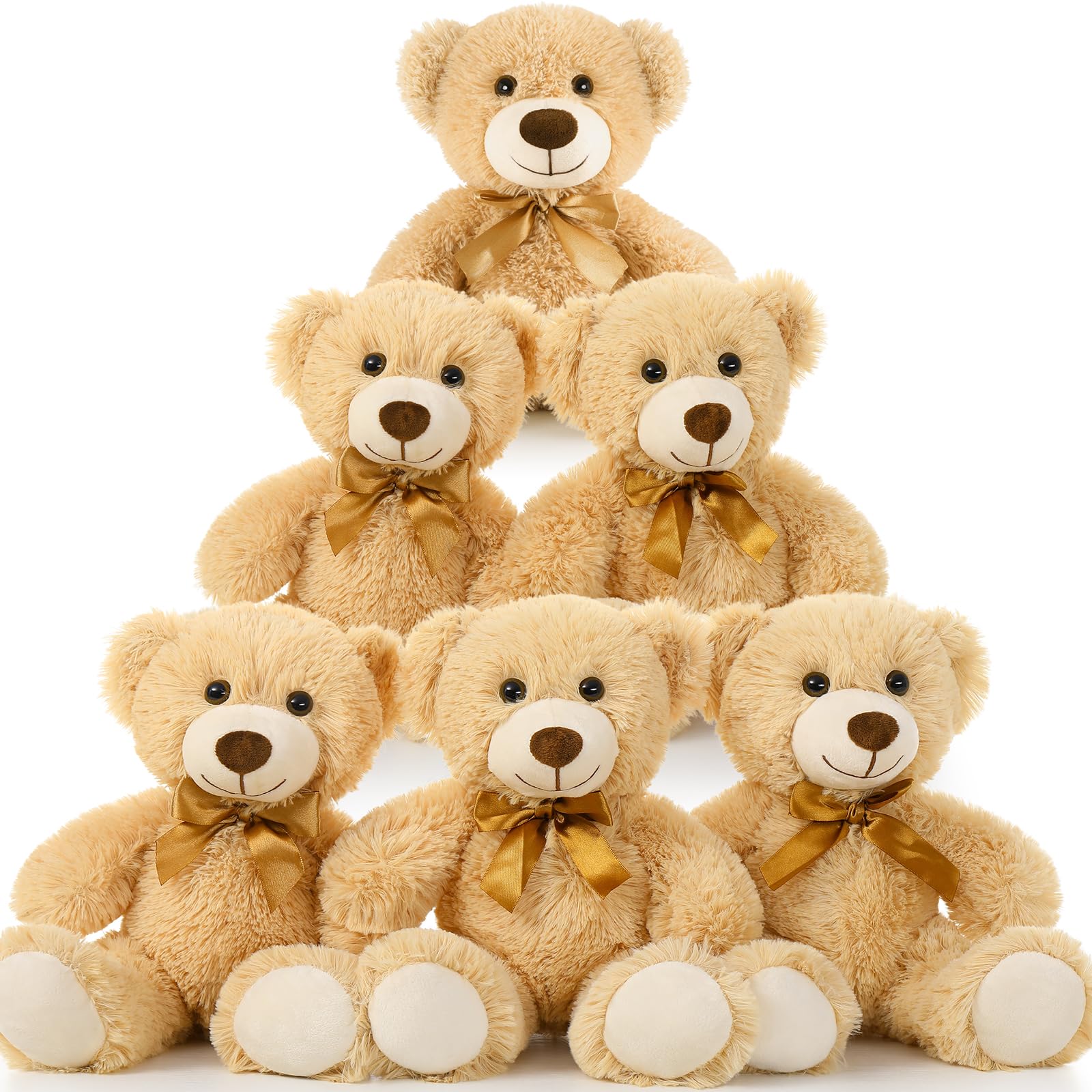 Oso De Peluche Morismos De 14 Cm, 6 Paquetes Para Bebé - Venta Internacional.