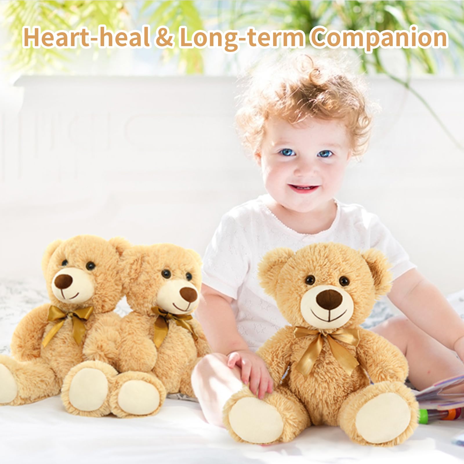 Foto 4 pulgar | Oso De Peluche Morismos De 14 Cm, 6 Paquetes Para Bebé - Venta Internacional.