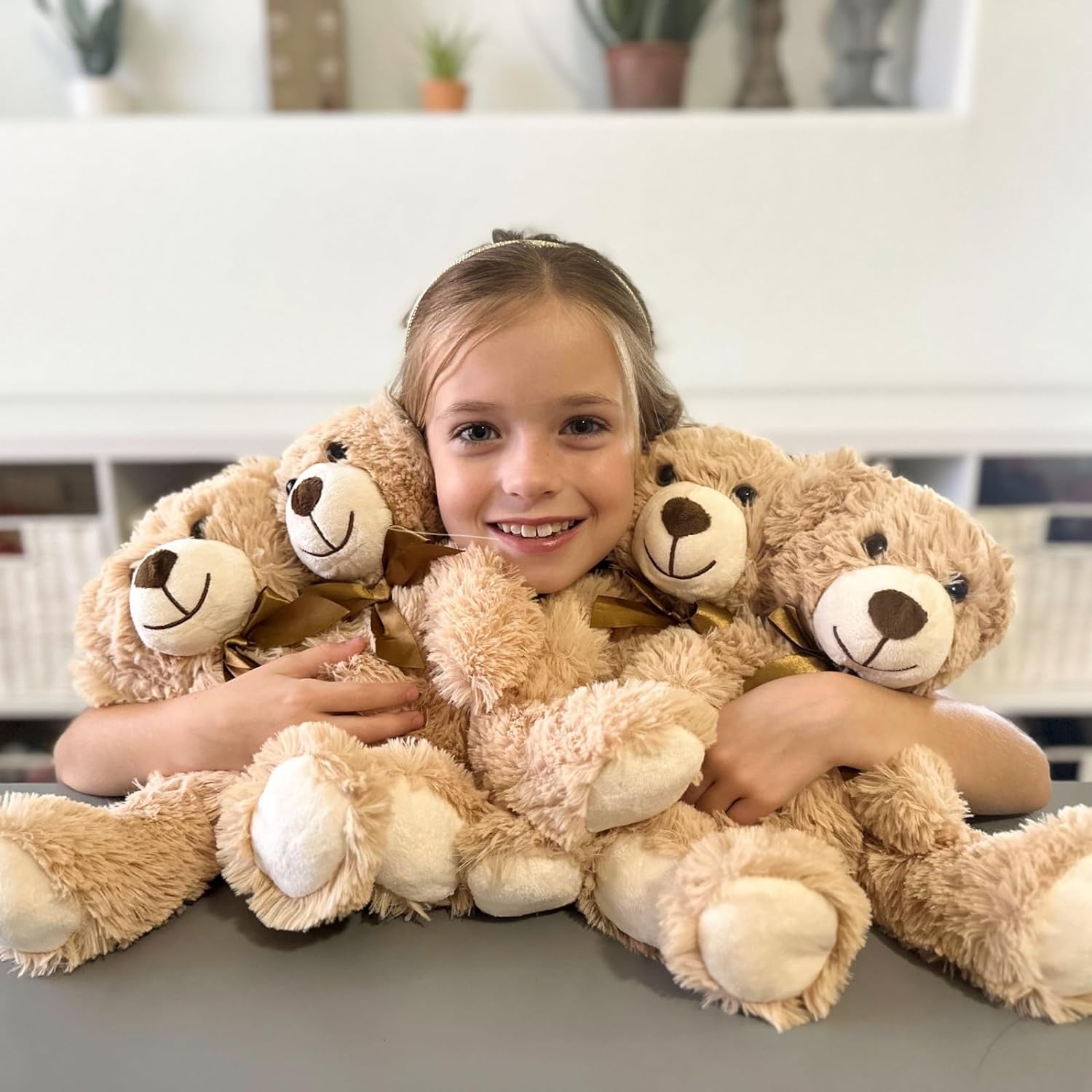 Foto 7 pulgar | Oso De Peluche Morismos De 14 Cm, 6 Paquetes Para Bebé - Venta Internacional.