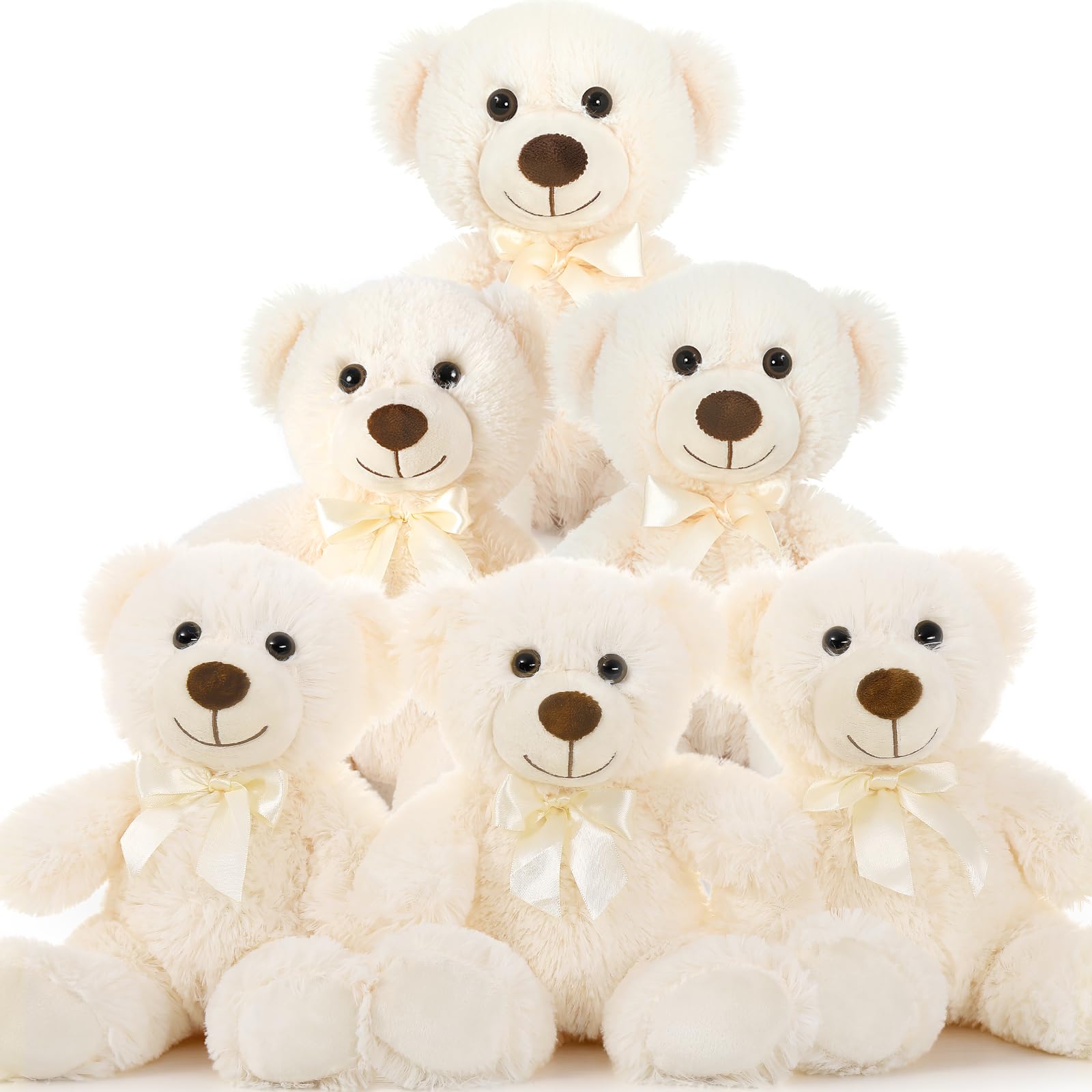 Foto 2 pulgar | Peluche Pequeño De 35 Cm Con Forma De Oso De Peluche Morismos Para Niños, Paquete De 6 - Venta Internacional.