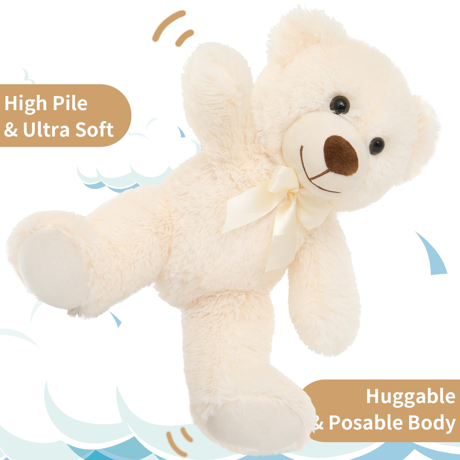 Foto 3 pulgar | Peluche Pequeño De 35 Cm Con Forma De Oso De Peluche Morismos Para Niños, Paquete De 6 - Venta Internacional.