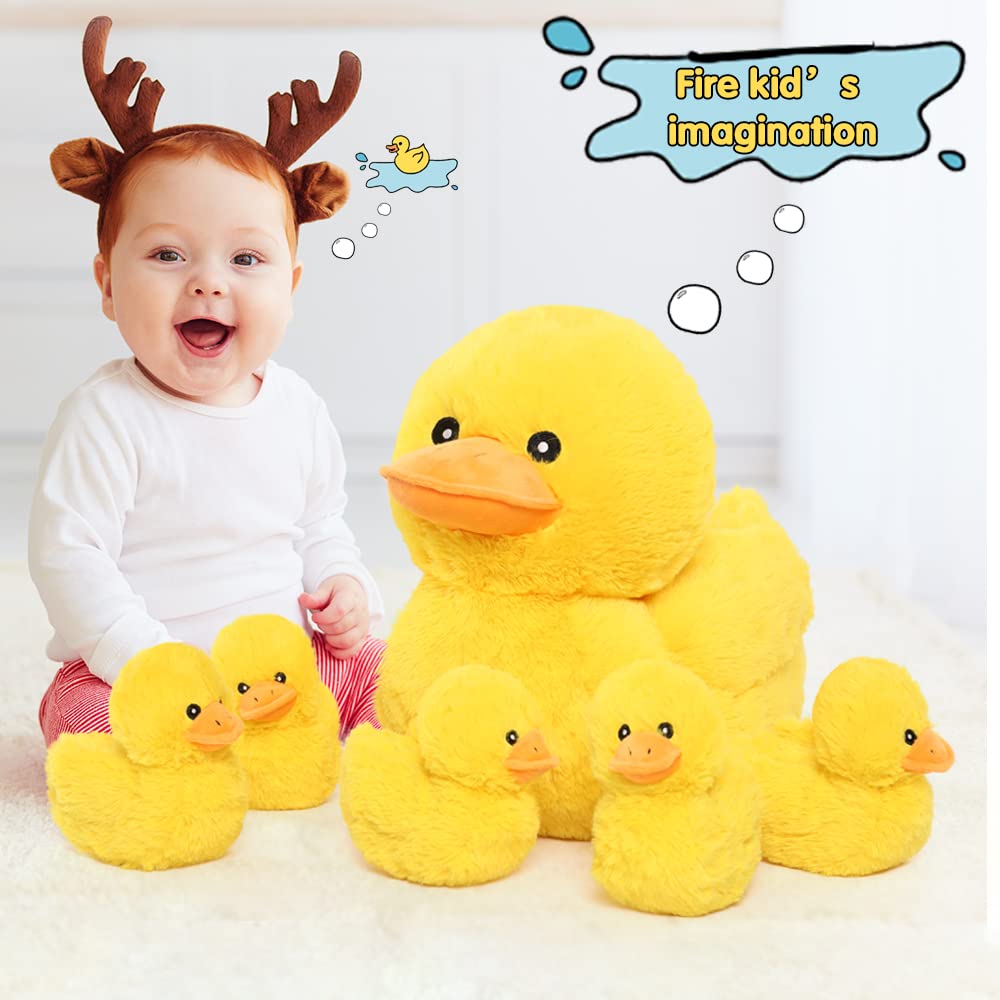 Foto 6 pulgar | Animal De Peluche Mao Golan Mami Con 5 Patitos De 40 Cm - Venta Internacional.