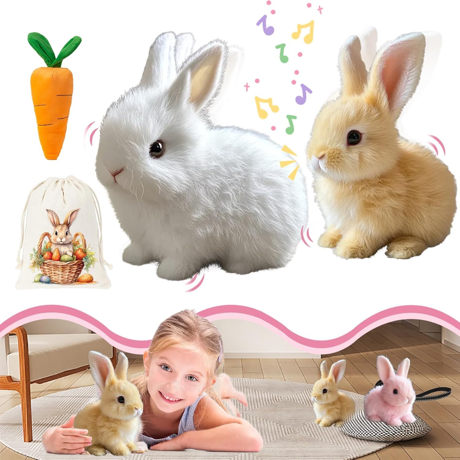Foto 1 | Toy Bunny Bunby My Realistic Bunny Wollera Horizons Ab-bunny - Venta Internacional.