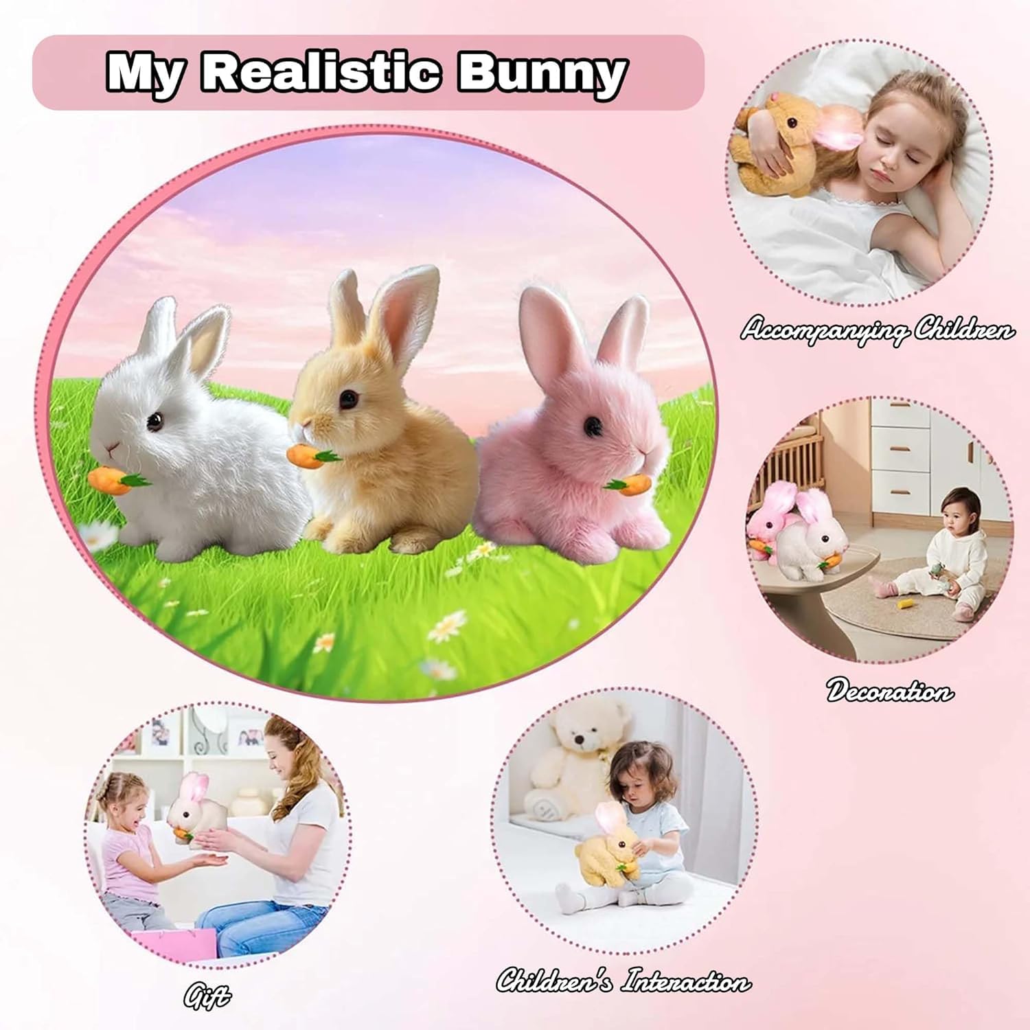 Foto 3 pulgar | Toy Bunny Bunby My Realistic Bunny Wollera Horizons Ab-bunny - Venta Internacional.