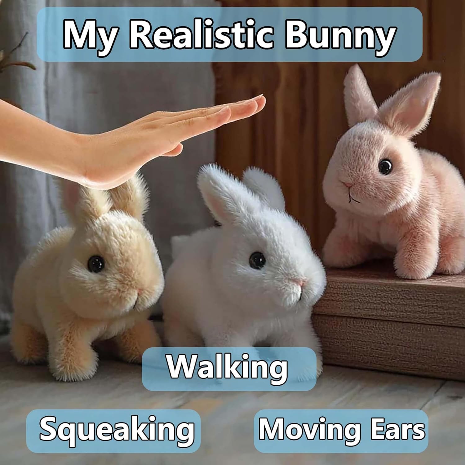 Foto 5 pulgar | Toy Bunny Bunby My Realistic Bunny Wollera Horizons Ab-bunny - Venta Internacional.