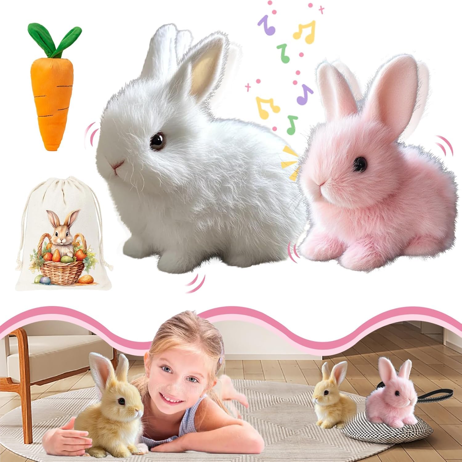 Toy Bunny Bunby Mi Conejito Realista Wollera Horizons - Venta Internacional.