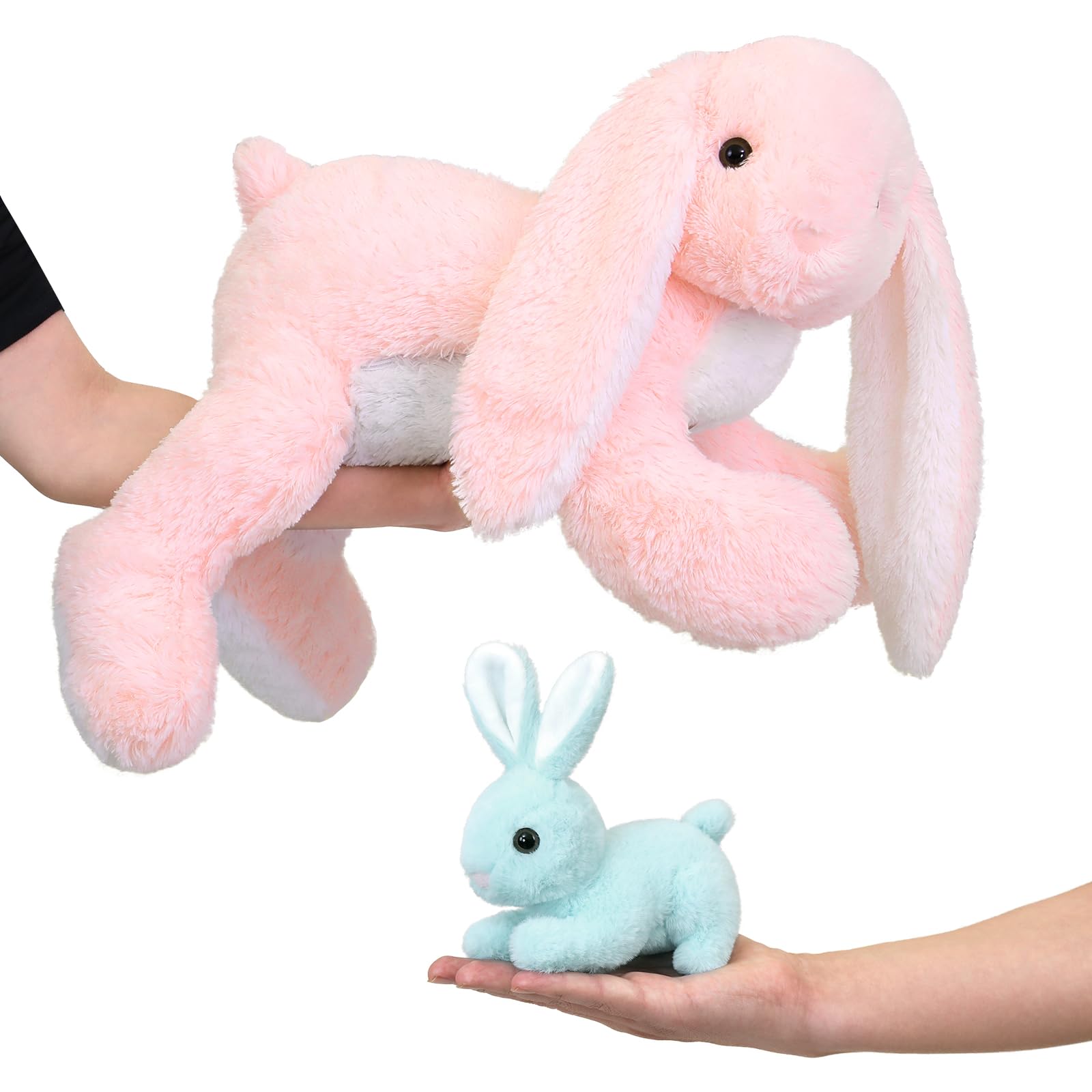 Foto 7 pulgar | Conejito Gigante Mao Golan De Peluche Con 3 Bebés De 24 Pulgadas De Pascua - Venta Internacional.