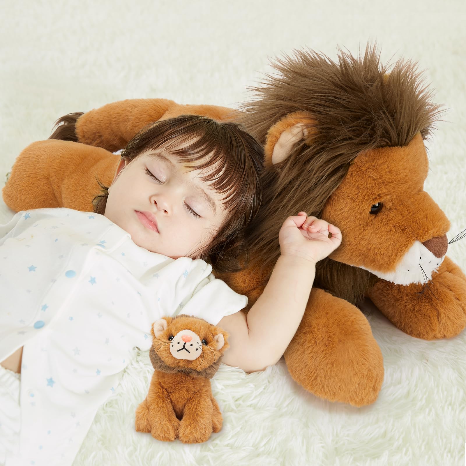 Foto 3 pulgar | Animal De Peluche Mao Golan Lion Con 3 Bebés En Su Interior Para Niños - Venta Internacional.