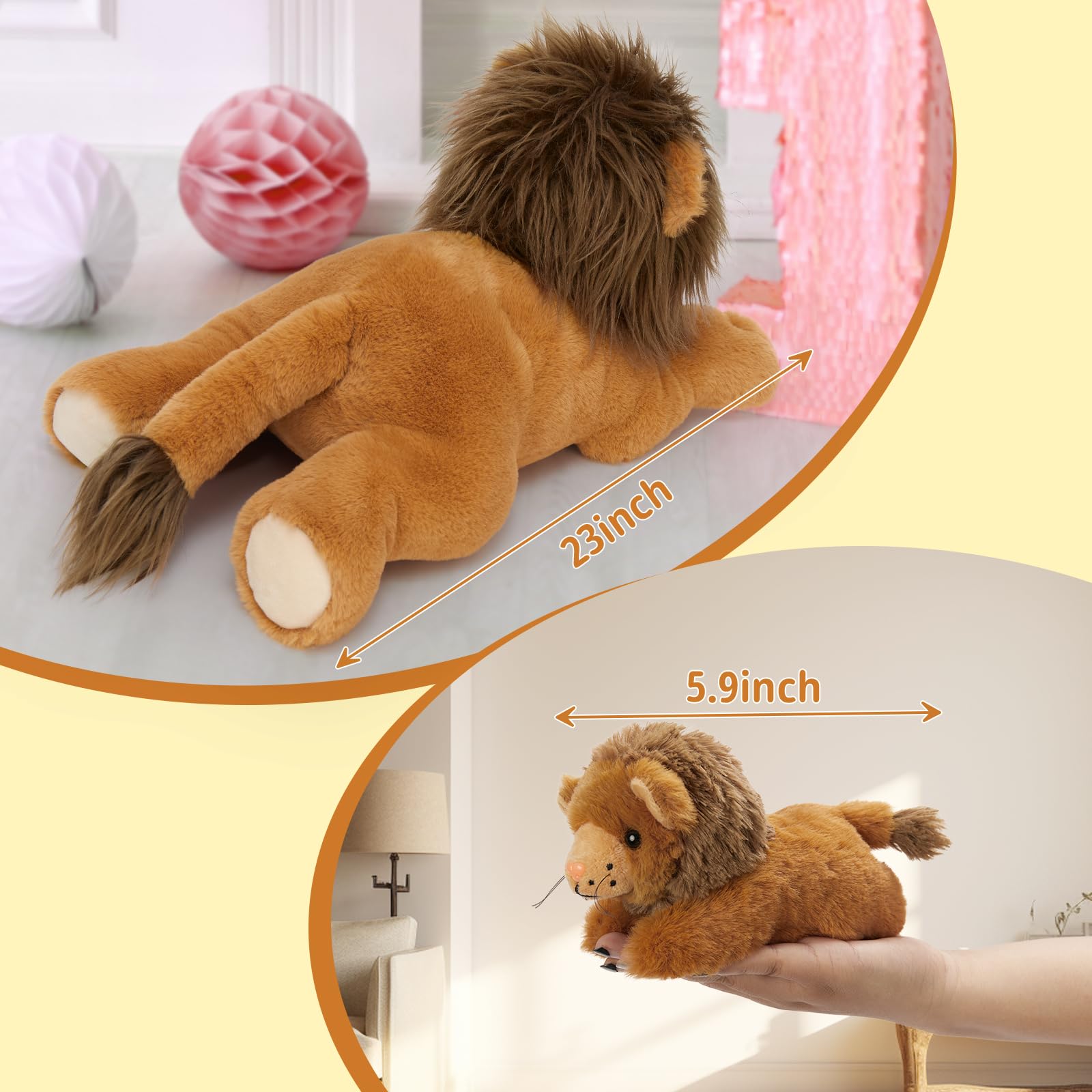 Foto 8 pulgar | Animal De Peluche Mao Golan Lion Con 3 Bebés En Su Interior Para Niños - Venta Internacional.