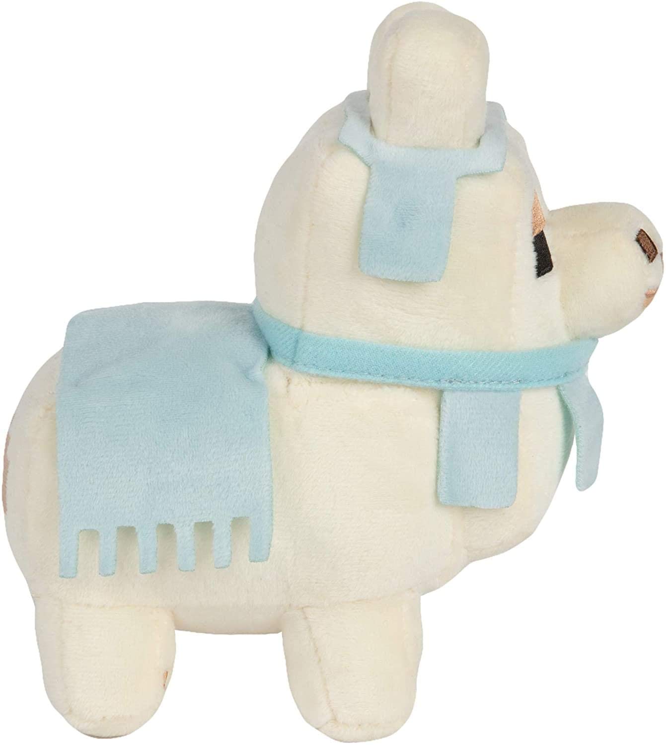 Foto 3 pulgar | Peluche Minecraft Happy Explorer Llama Blanco/azul Bebé - Venta Internacional.