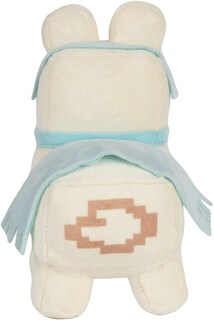 Foto 3 | Peluche Minecraft Happy Explorer Llama Blanco/azul Bebé - Venta Internacional.