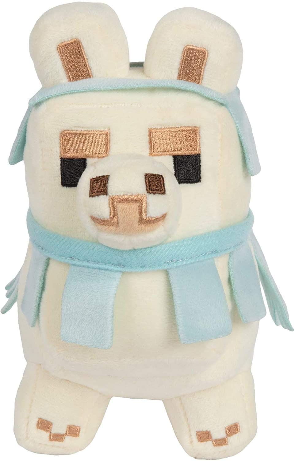 Foto 5 pulgar | Peluche Minecraft Happy Explorer Llama Blanco/azul Bebé - Venta Internacional.