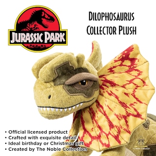 Foto 3 | Peluche Dilophosaurus Jurassic Park Collector 25 Cm The Noble - Venta Internacional.