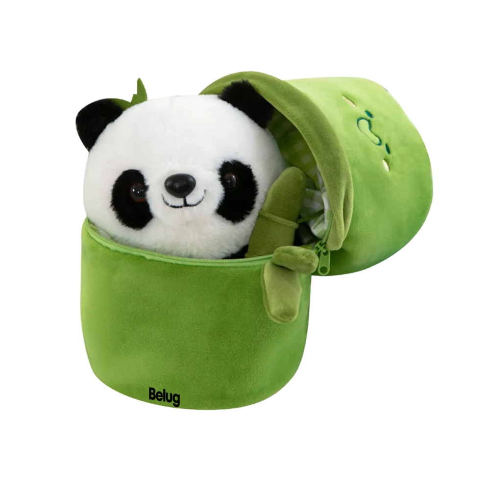 Foto 2 pulgar | Simpático Muñeco Panda Y Almohada De Felpa De Bambú 35 Cm Verde Oso Polar Belug