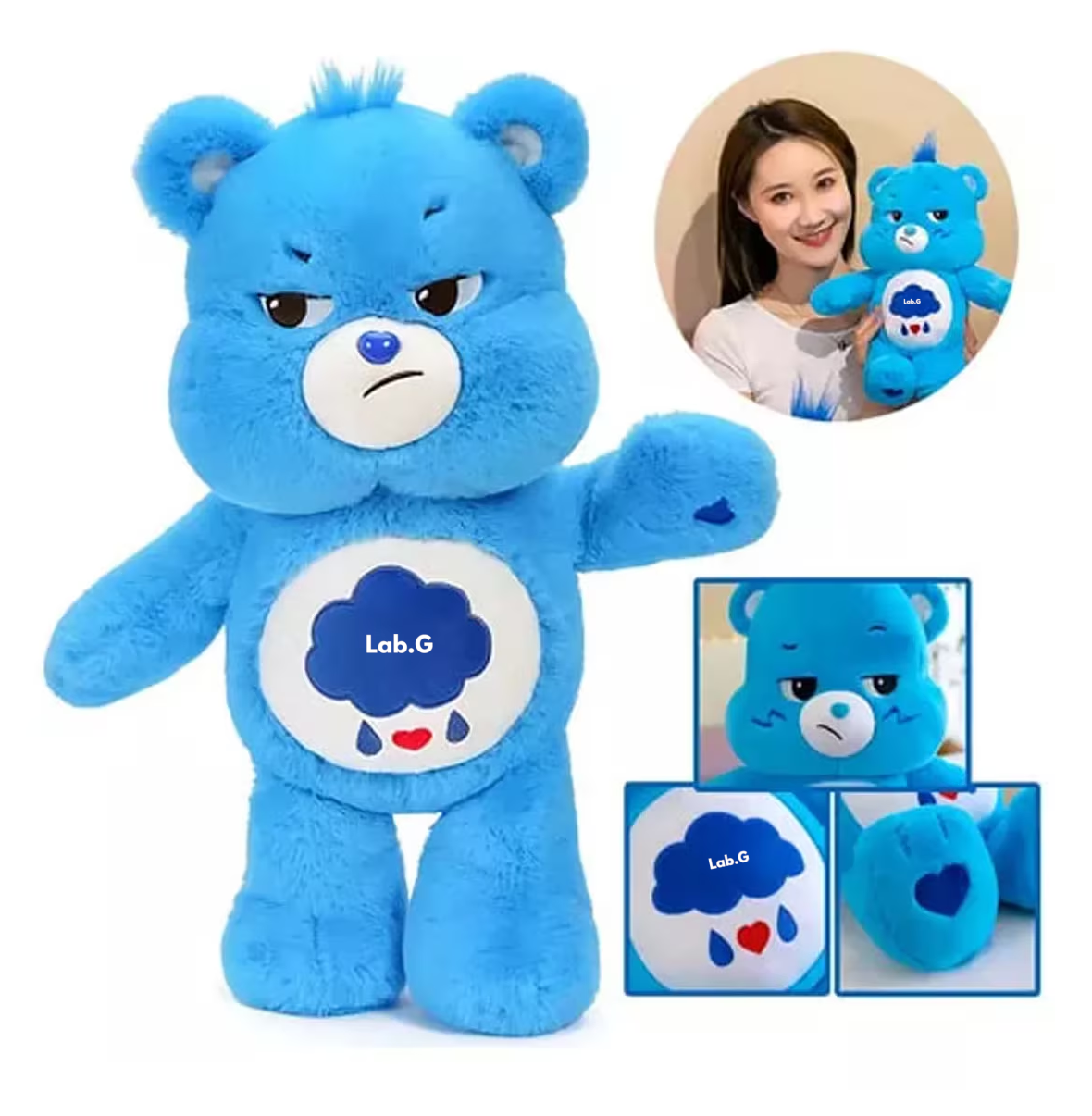 Foto 4 pulgar | Peluche Grumpy Care Bears Ositos Cariñositos Gruñón Azul