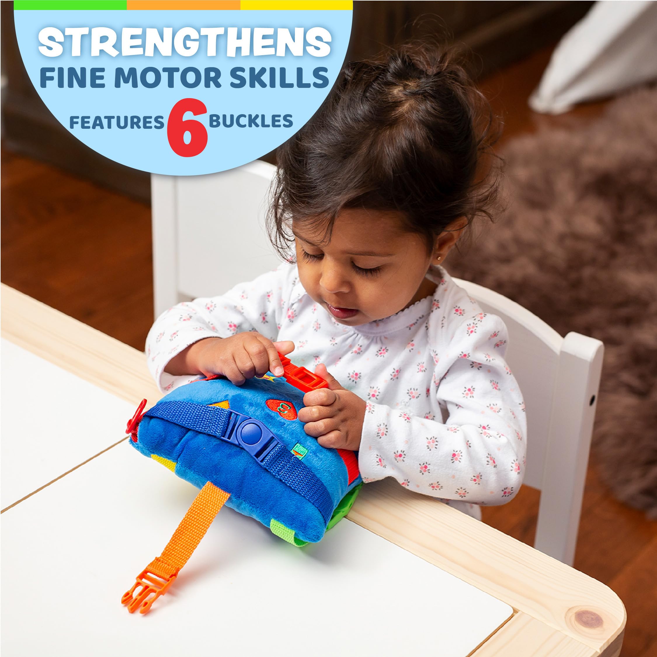 Foto 3 pulgar | Actividad De Aprendizaje, Juguetes Con Hebilla, Boomer Square, Para Niños Pequeños - Venta Internacional.