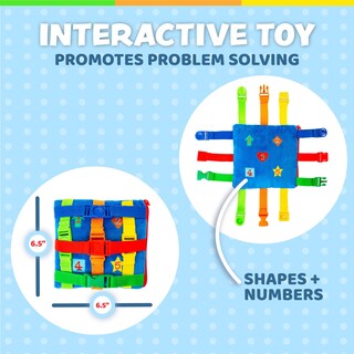 Foto 4 | Actividad De Aprendizaje, Juguetes Con Hebilla, Boomer Square, Para Niños Pequeños - Venta Internacional.