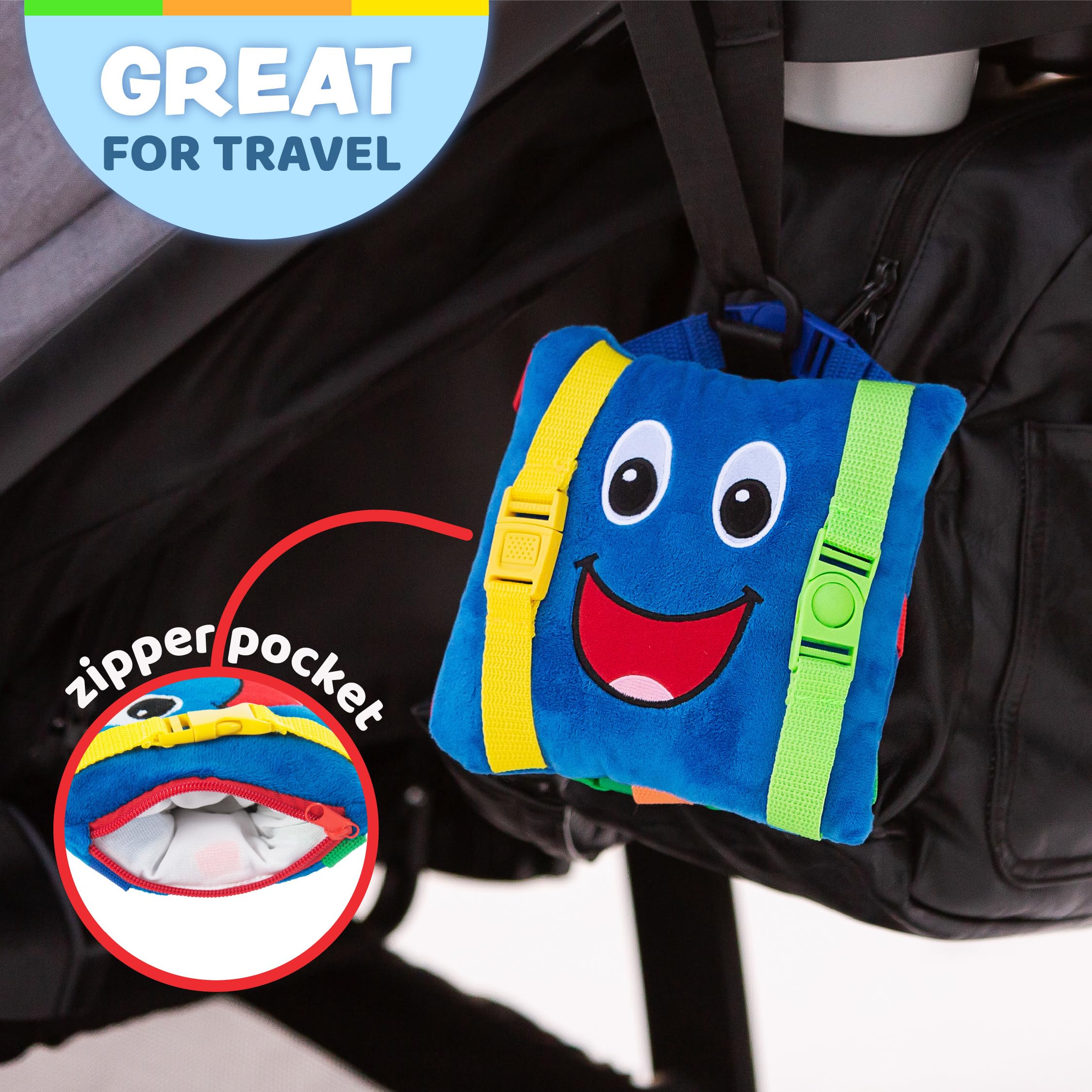 Foto 6 pulgar | Actividad De Aprendizaje, Juguetes Con Hebilla, Boomer Square, Para Niños Pequeños - Venta Internacional.