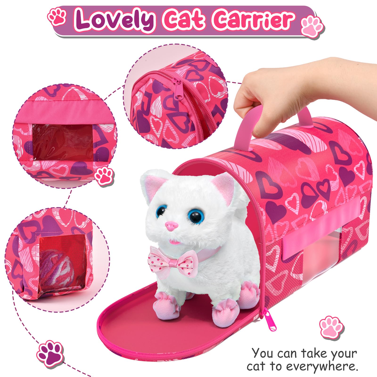Foto 6 pulgar | Peluche Electrónico Interactivo Toy Cat Golray Walk & Meow - Venta Internacional.
