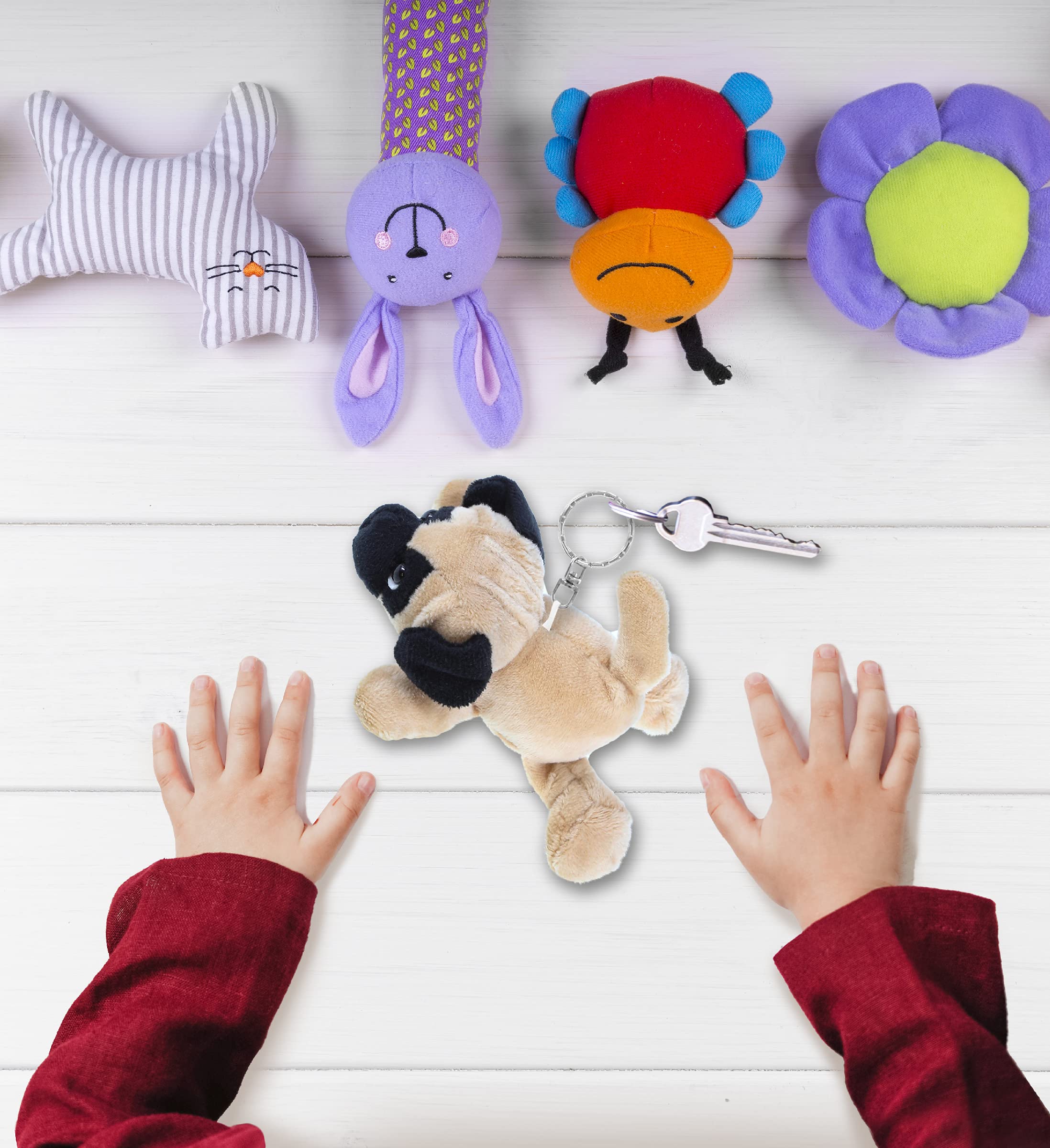 Foto 8 pulgar | Llavero De Peluche Dollibu Pug Dog Para Niños - Venta Internacional.