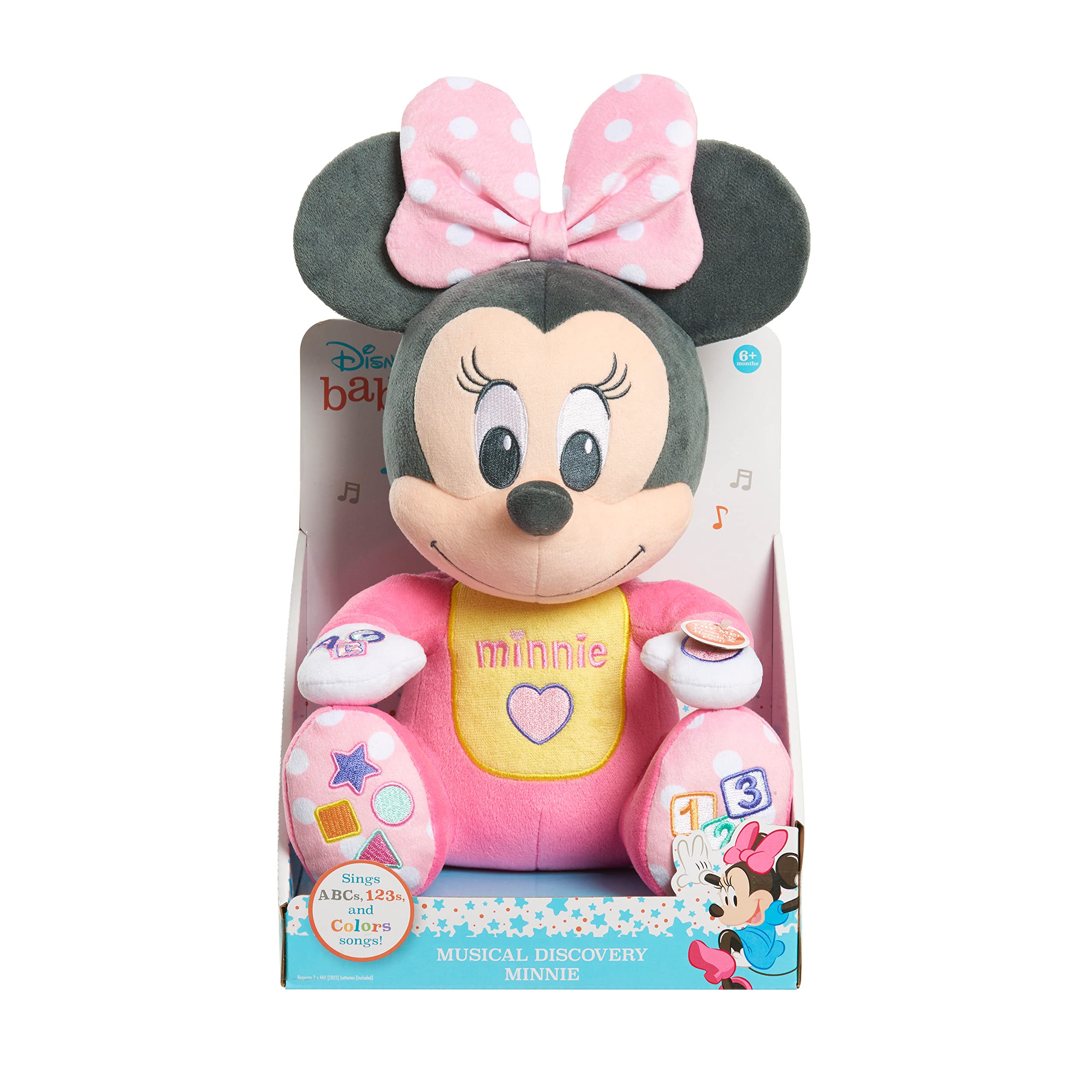 Foto 6 pulgar | Peluche Minnie Mouse De Juguete Disney Baby Musical Discovery - Venta Internacional.