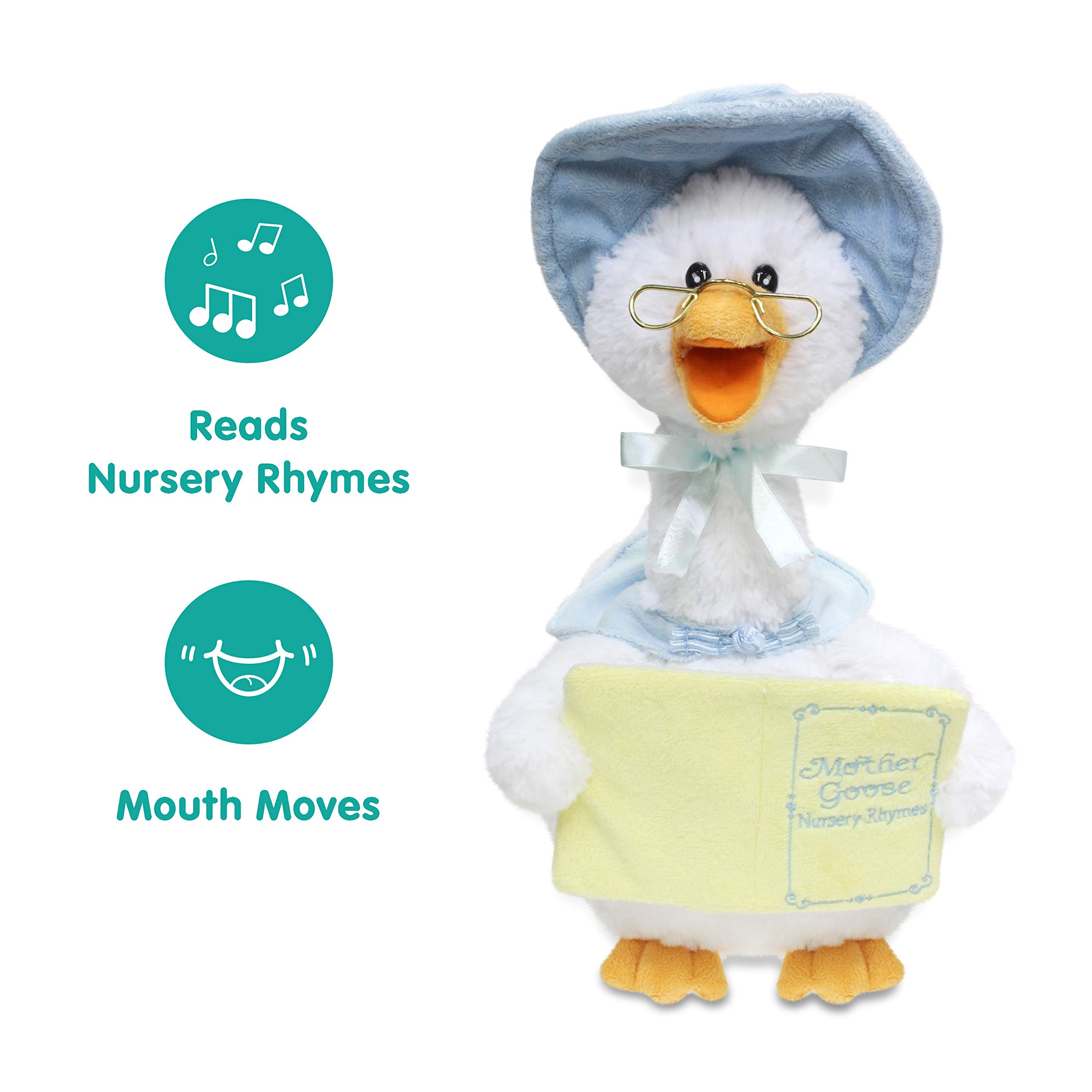 Foto 2 | Animación De Peluche Cuddle Barn Mother Goose Con 7 Rimas - Venta Internacional.