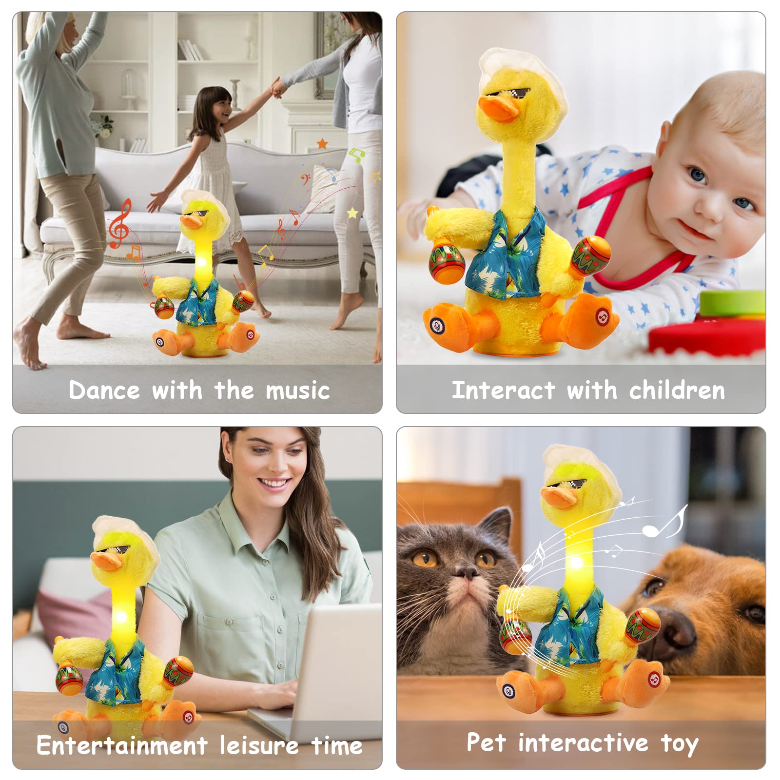 Foto 7 pulgar | El Juguete Talking Duck Milegi Repite Lo Que Dices Dancing Baby - Venta Internacional.