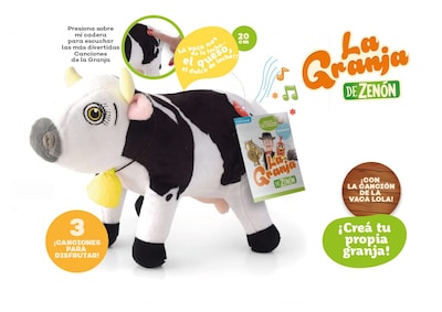 Foto 2 | Peluche La Granja De Zenón Vaca Lola Musical 20cm - Venta Internacional.