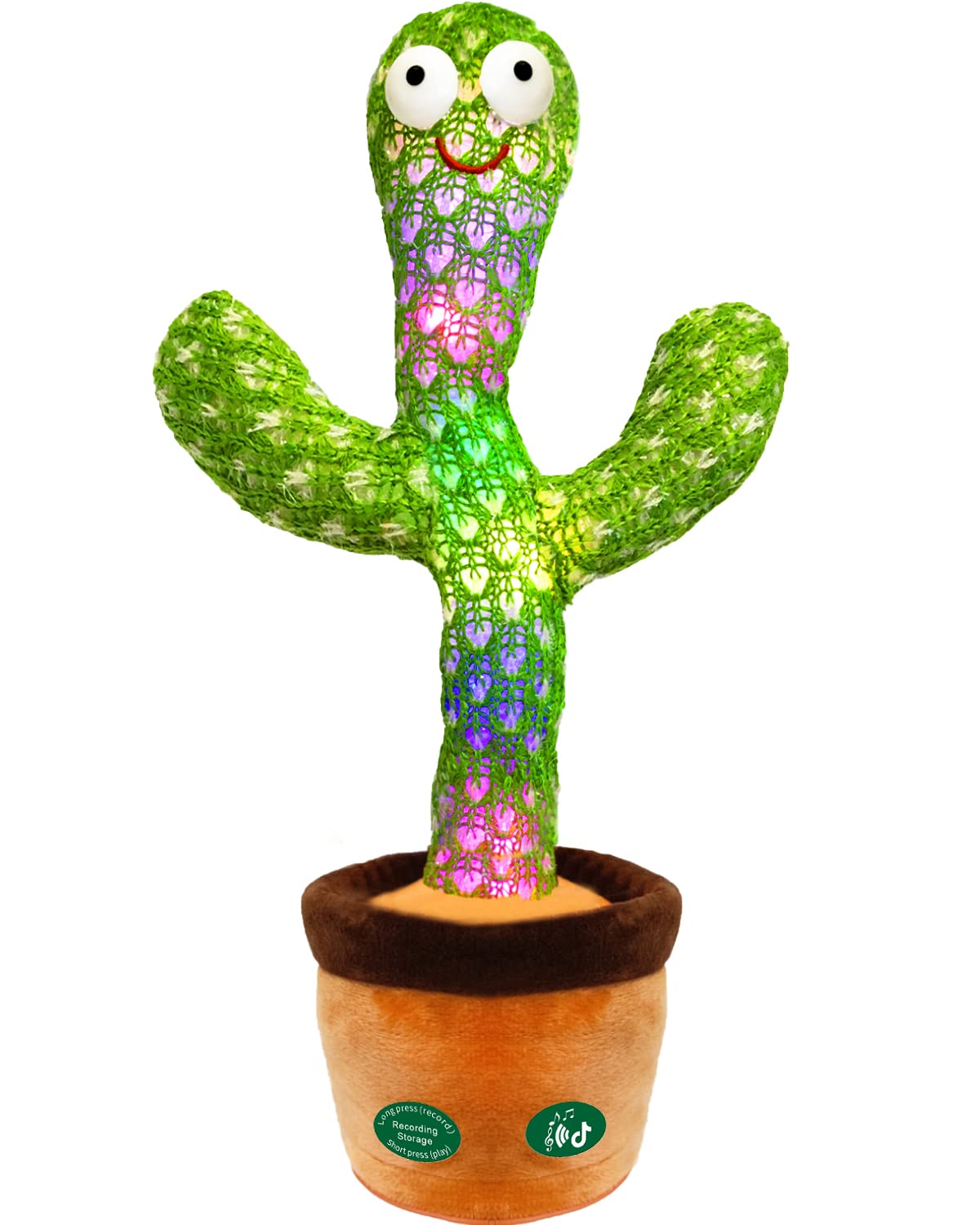 Foto 2 pulgar | Talking Cactus Toy Pbooo, Volumen Ajustable Con Luz Led - Venta Internacional.