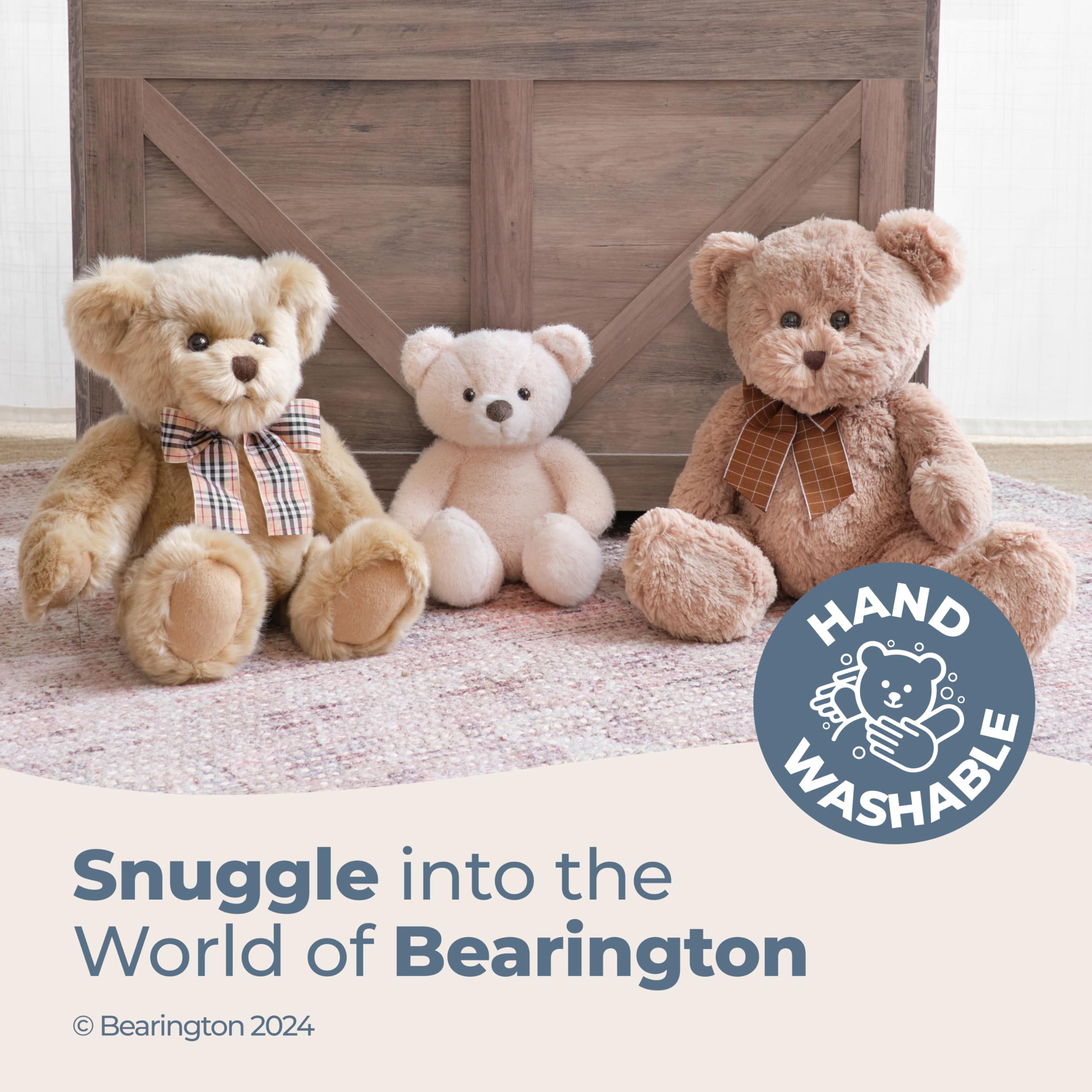 Foto 4 pulgar | Oso De Peluche Bearington Tucker, Color Blanco Roto, 28 Cm - Venta Internacional.
