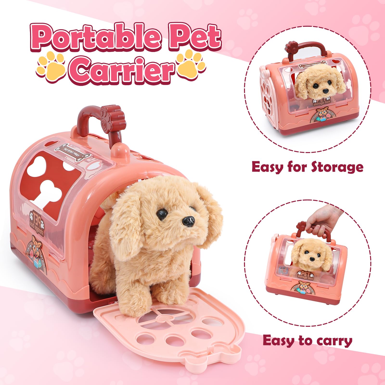 Foto 7 pulgar | Paseos Electrónicos Interactivos Para Perros Golray De Juguete Con Transportín - Venta Internacional.