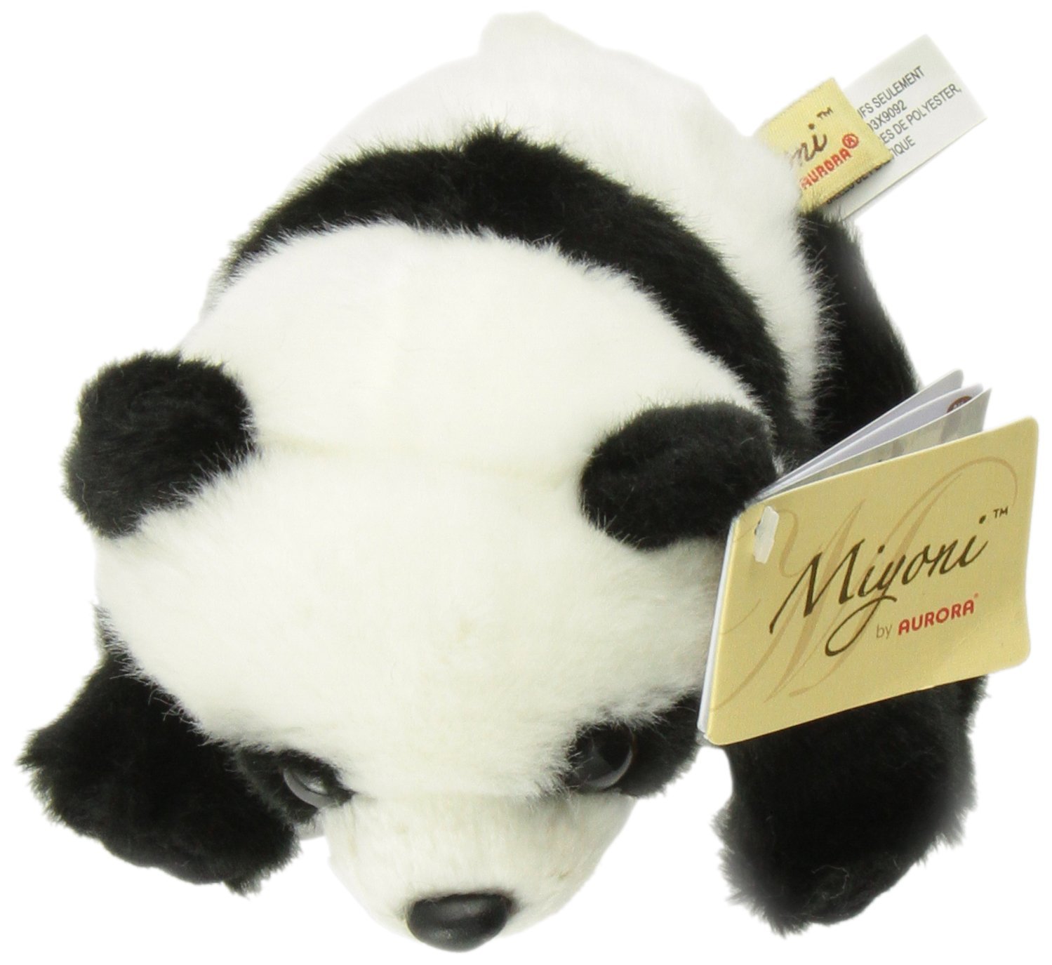 Foto 3 pulgar | Peluche Aurora Realistic Miyoni Panda 19 Cm Negro - Venta Internacional.