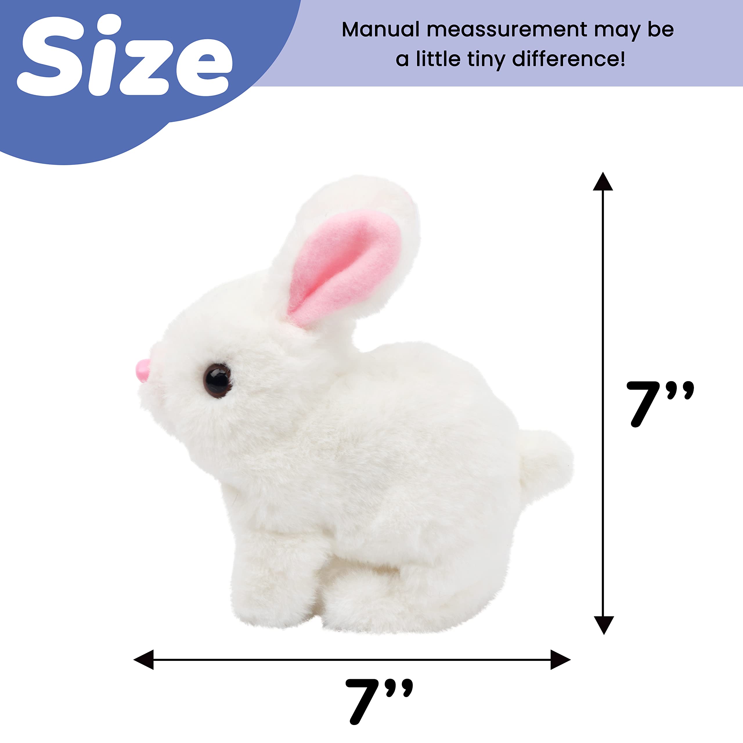 Foto 3 pulgar | Juguete De Conejito De Peluche Hoppearl, Conejo Saltarín Interactivo, 18 Cm - Venta Internacional.