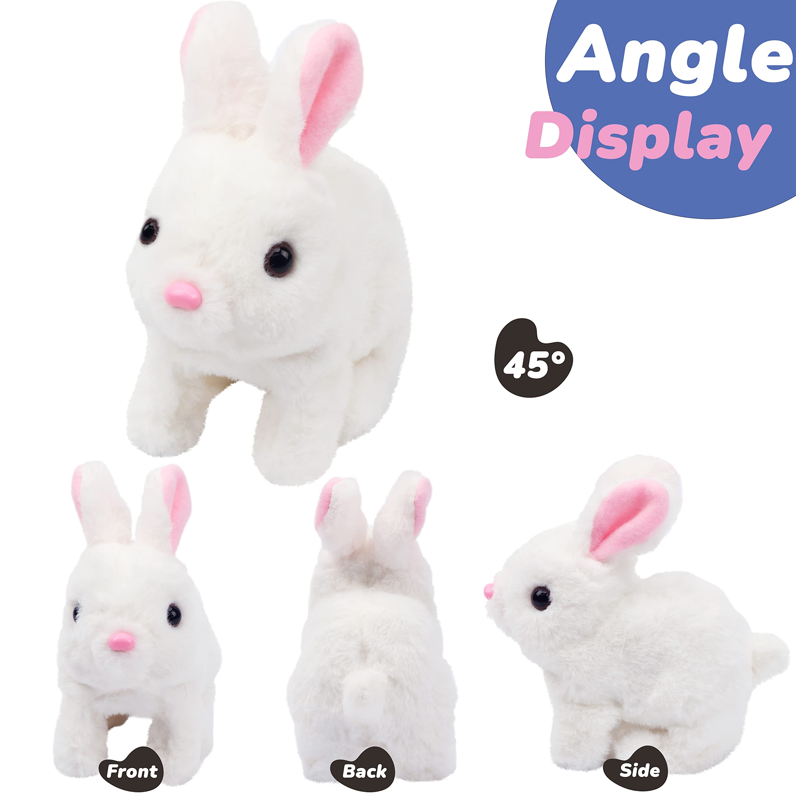 Foto 4 pulgar | Juguete De Conejito De Peluche Hoppearl, Conejo Saltarín Interactivo, 18 Cm - Venta Internacional.