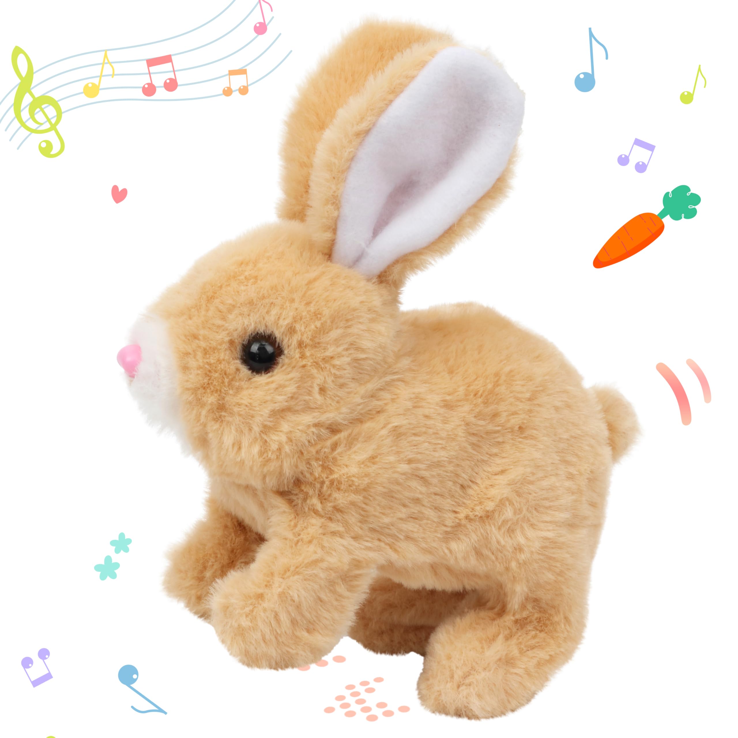 Foto 2 pulgar | Juguete De Conejito De Peluche Hoppearl, Conejo Saltarín Interactivo, 18 Cm - Venta Internacional.