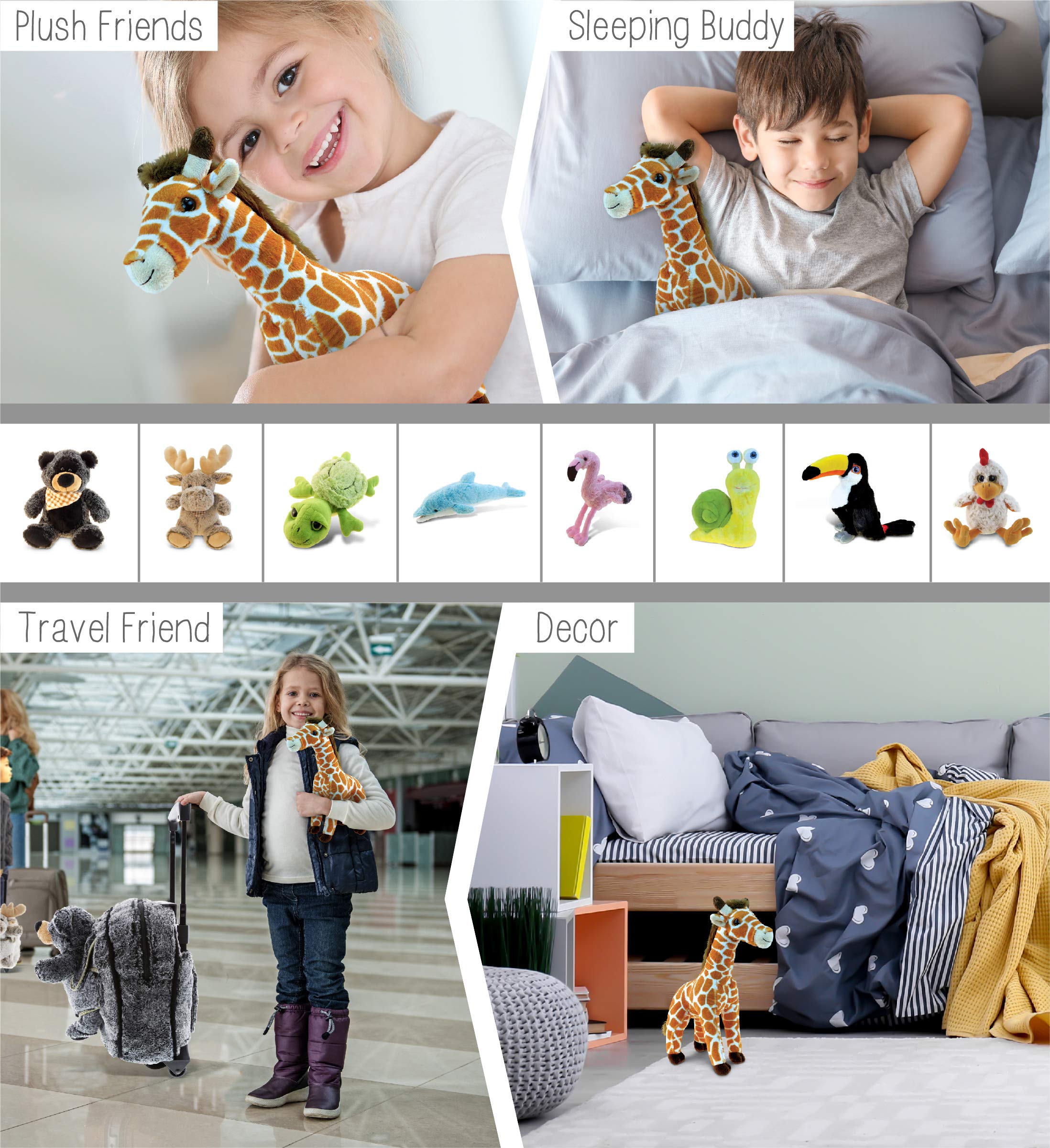 Foto 5 pulgar | Jirafa de Peluche Dollibu 32 cm para Niños y Adultos - Venta Internacional