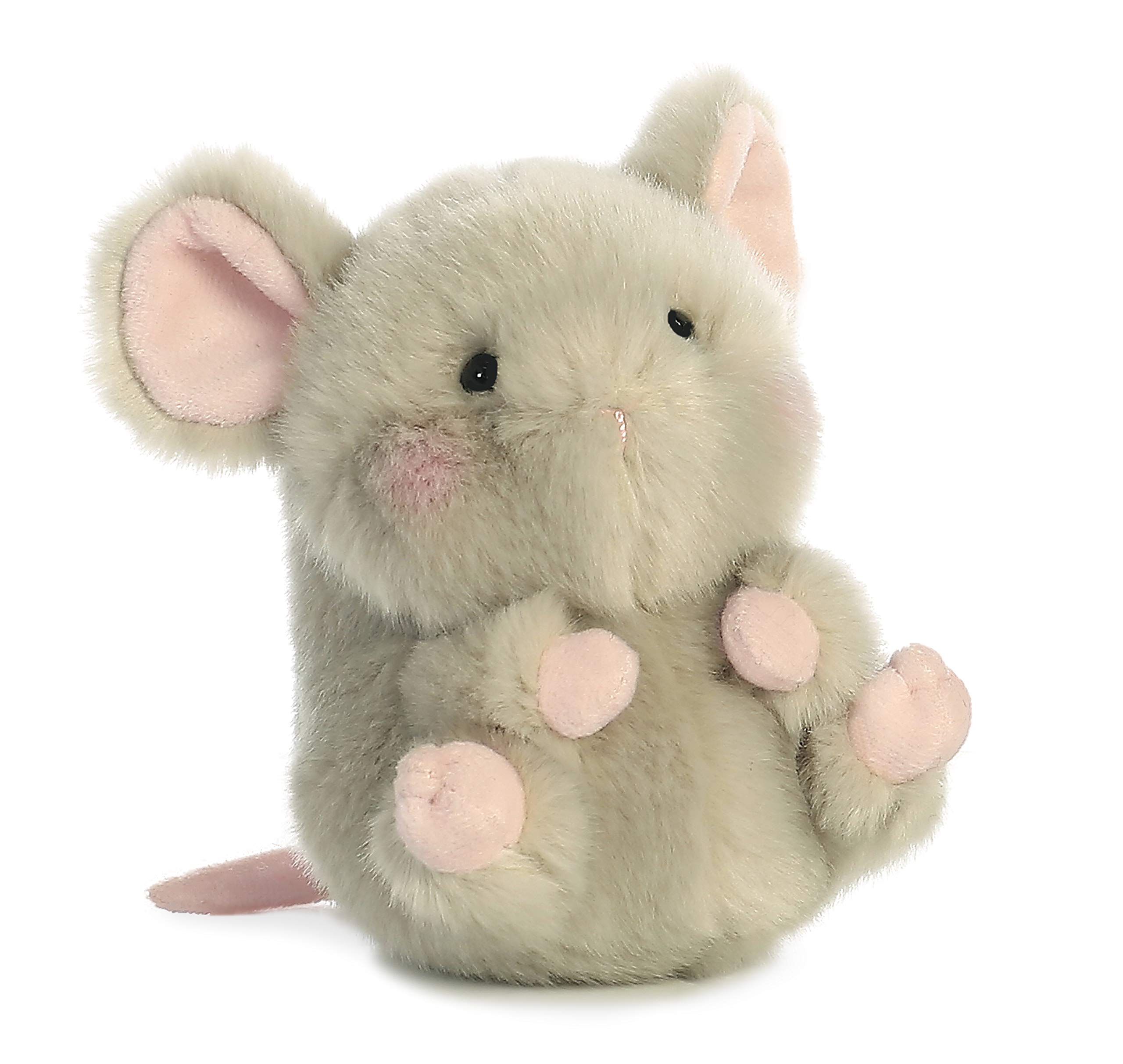 Foto 2 pulgar | Ratón De Peluche Aurora Round Rolly Pet Frisk Mouse, 12 Cm, Gris - Venta Internacional.