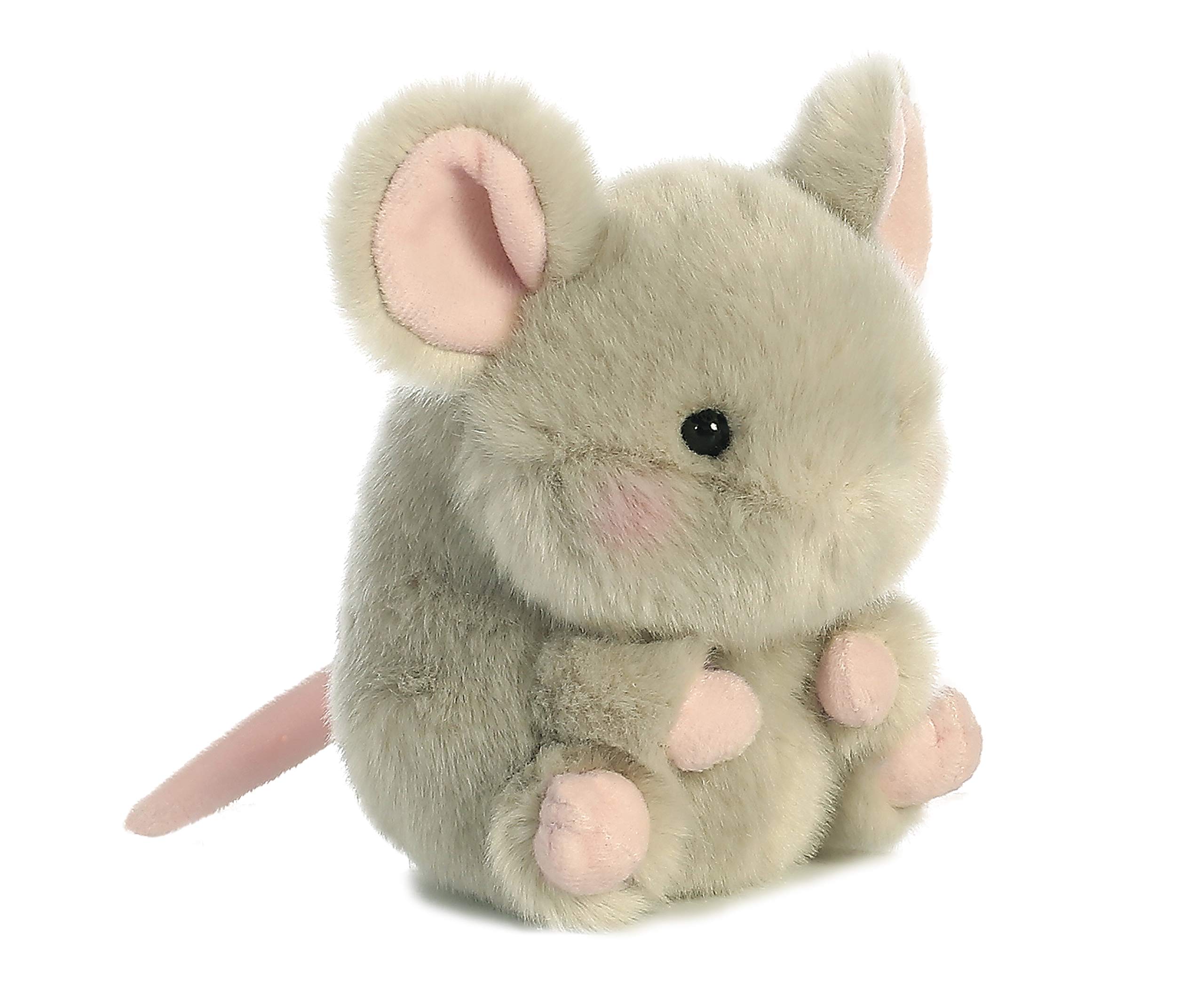 Foto 4 pulgar | Ratón De Peluche Aurora Round Rolly Pet Frisk Mouse, 12 Cm, Gris - Venta Internacional.