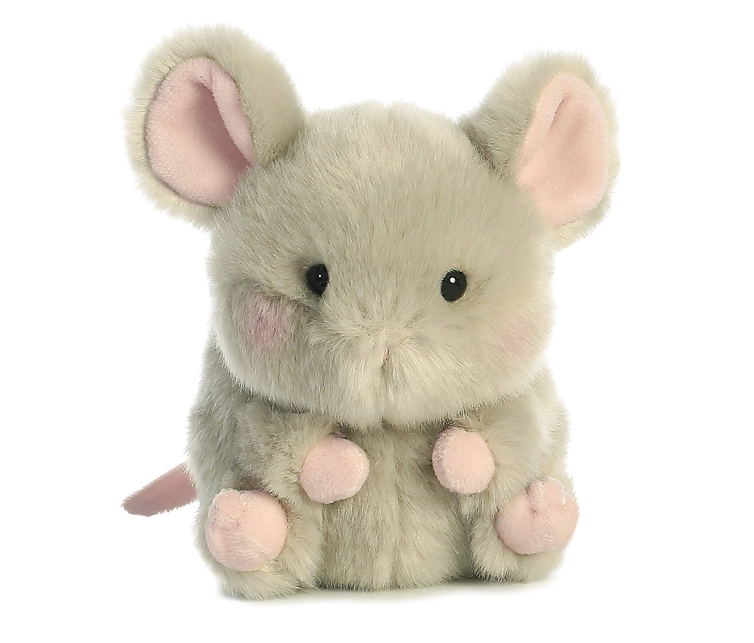 Foto 6 pulgar | Ratón De Peluche Aurora Round Rolly Pet Frisk Mouse, 12 Cm, Gris - Venta Internacional.