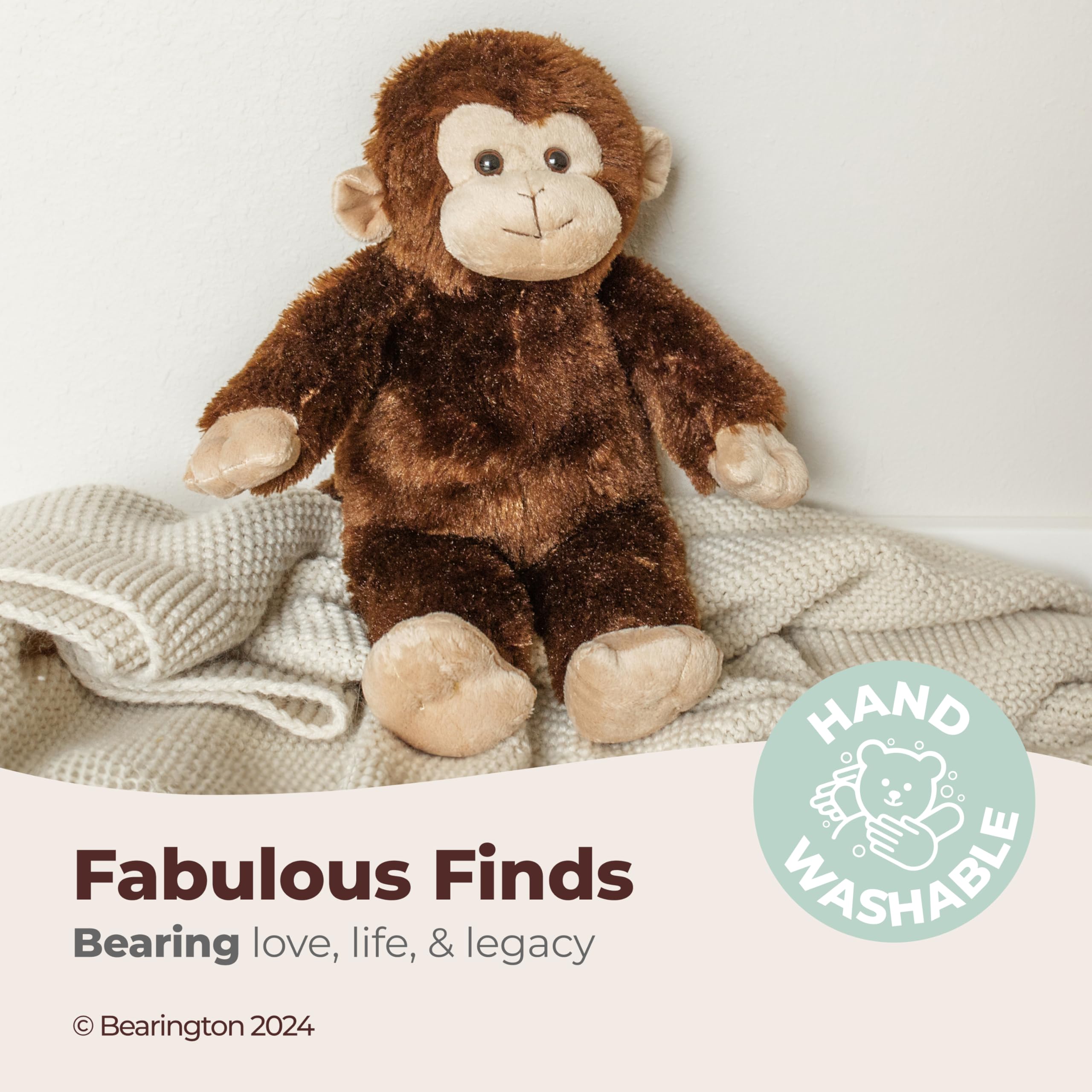 Foto 4 pulgar | Peluche Bearington Swings The Monkey, Animal De Peluche Con Forma De Mono De 15 Pulgadas - Venta Internacional.