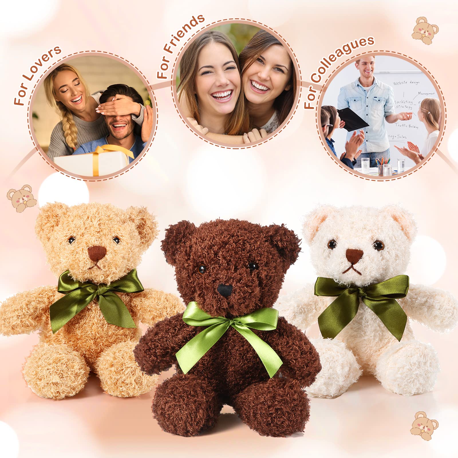 Foto 8 pulgar | Osos De Peluche Skylety Para El Día De San Valentín, 10 Piezas, Para Niños - Venta Internacional.