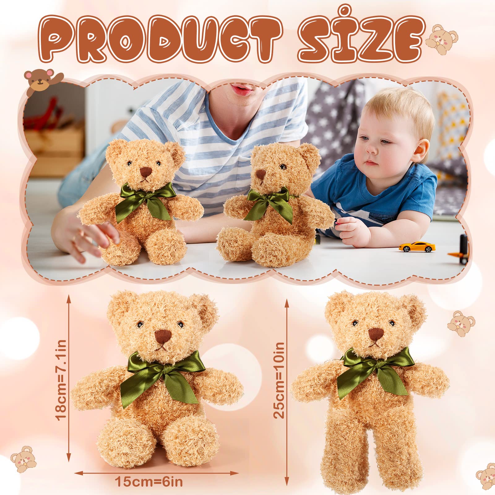 Foto 3 pulgar | Osos De Peluche Skylety Para El Día De San Valentín, 10 Piezas, Para Niños - Venta Internacional.