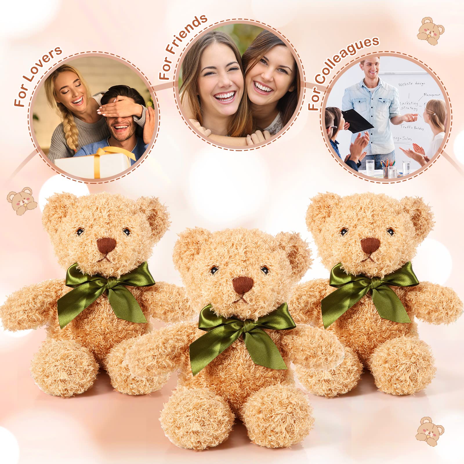 Foto 8 pulgar | Osos De Peluche Skylety Para El Día De San Valentín, 10 Piezas, Para Niños - Venta Internacional.